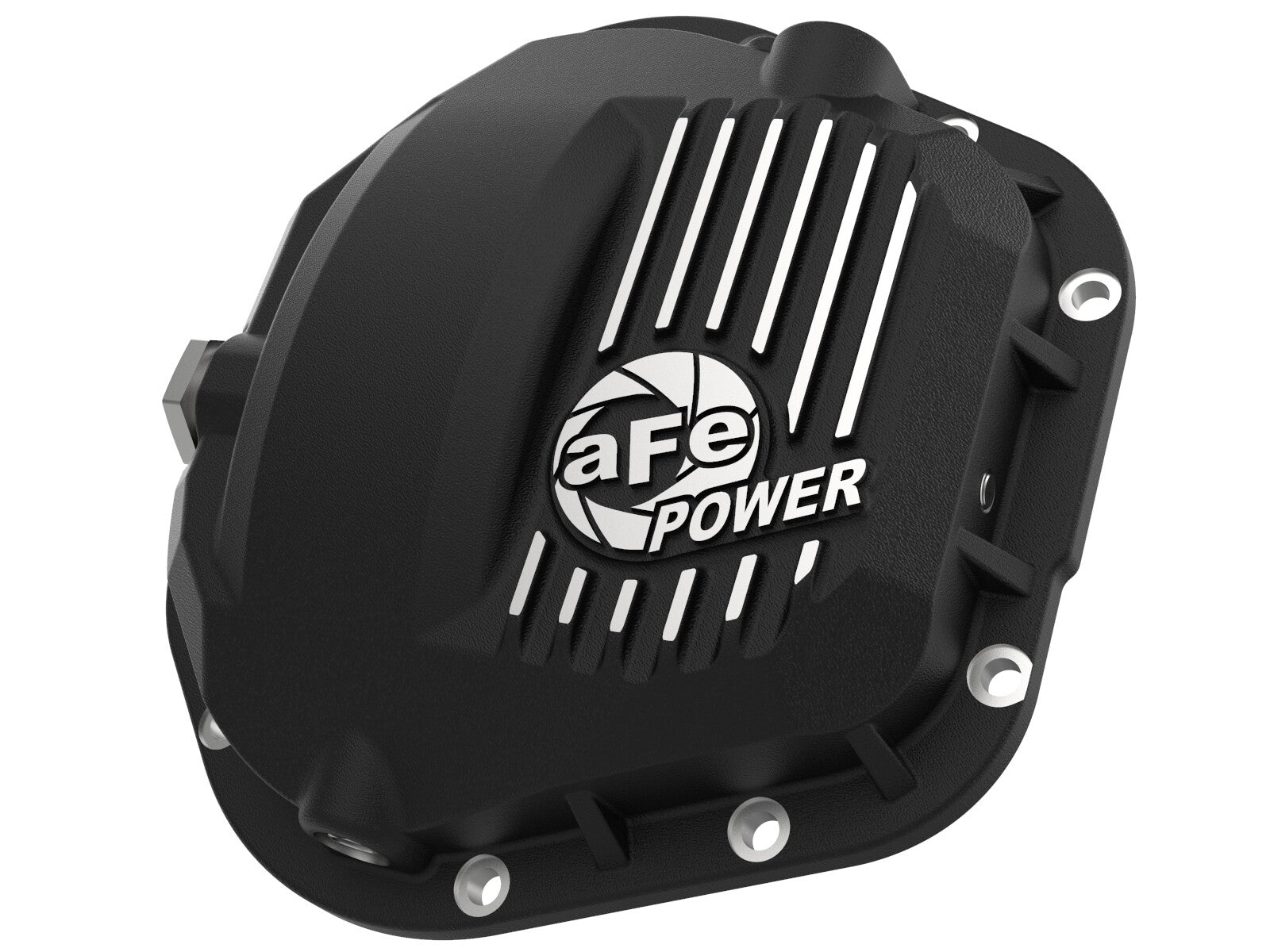 Pro Series Dana 60 Front Differential Cover Black w/ Machined Fins Ford F-250/F-350 99-23 (Dana 50 / Dana 60 / Dana 61 Axles) aFe Power