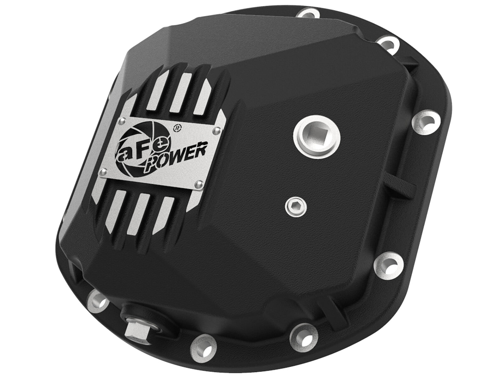 Pro Series Dana 30 Front Differential Cover Black w/ Machined Fins Jeep Wrangler (TJ/JK) 97-18 aFe Power