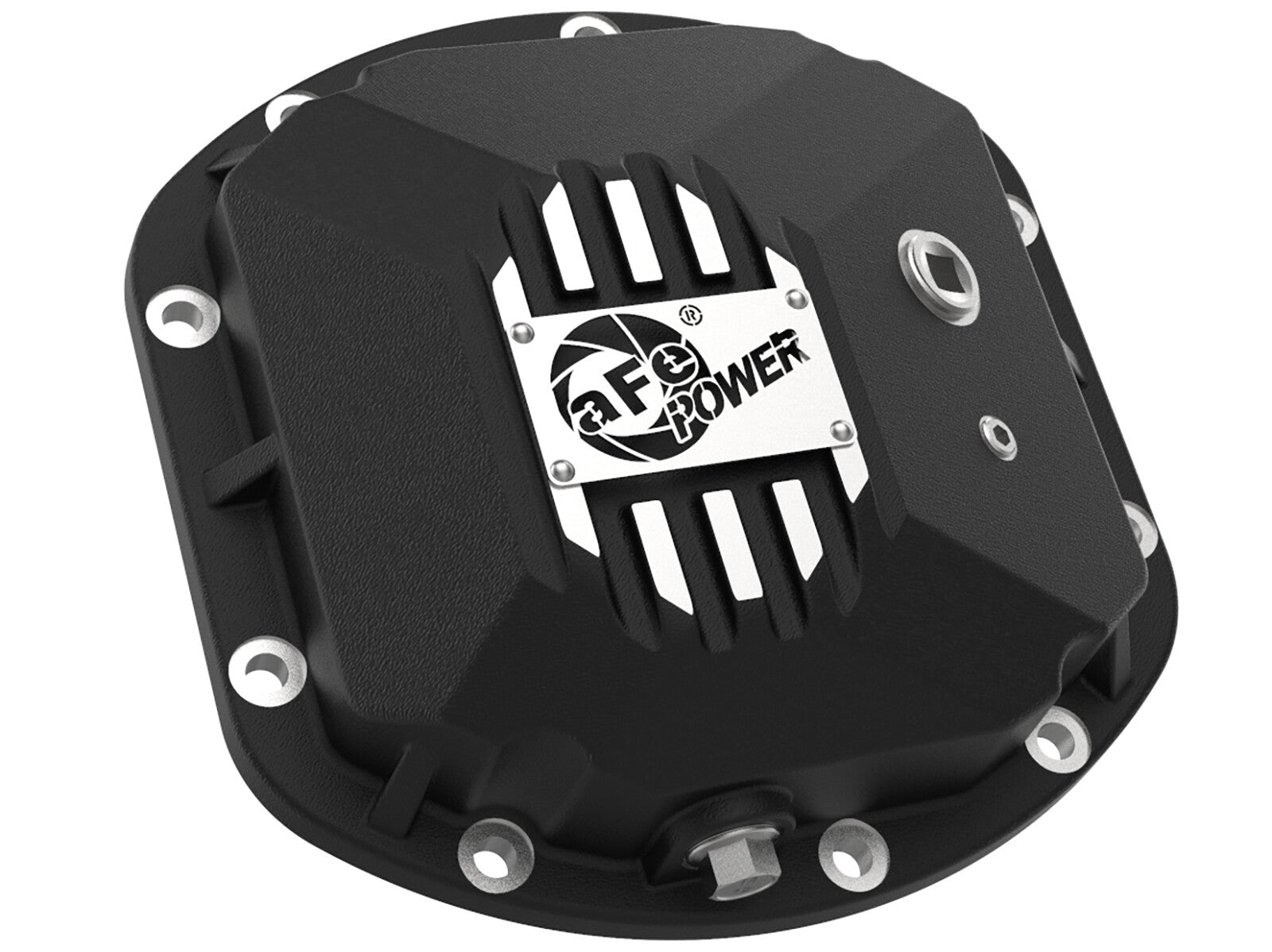 Pro Series Dana 30 Front Differential Cover Black w/ Machined Fins Jeep Wrangler (TJ/JK) 97-18 aFe Power