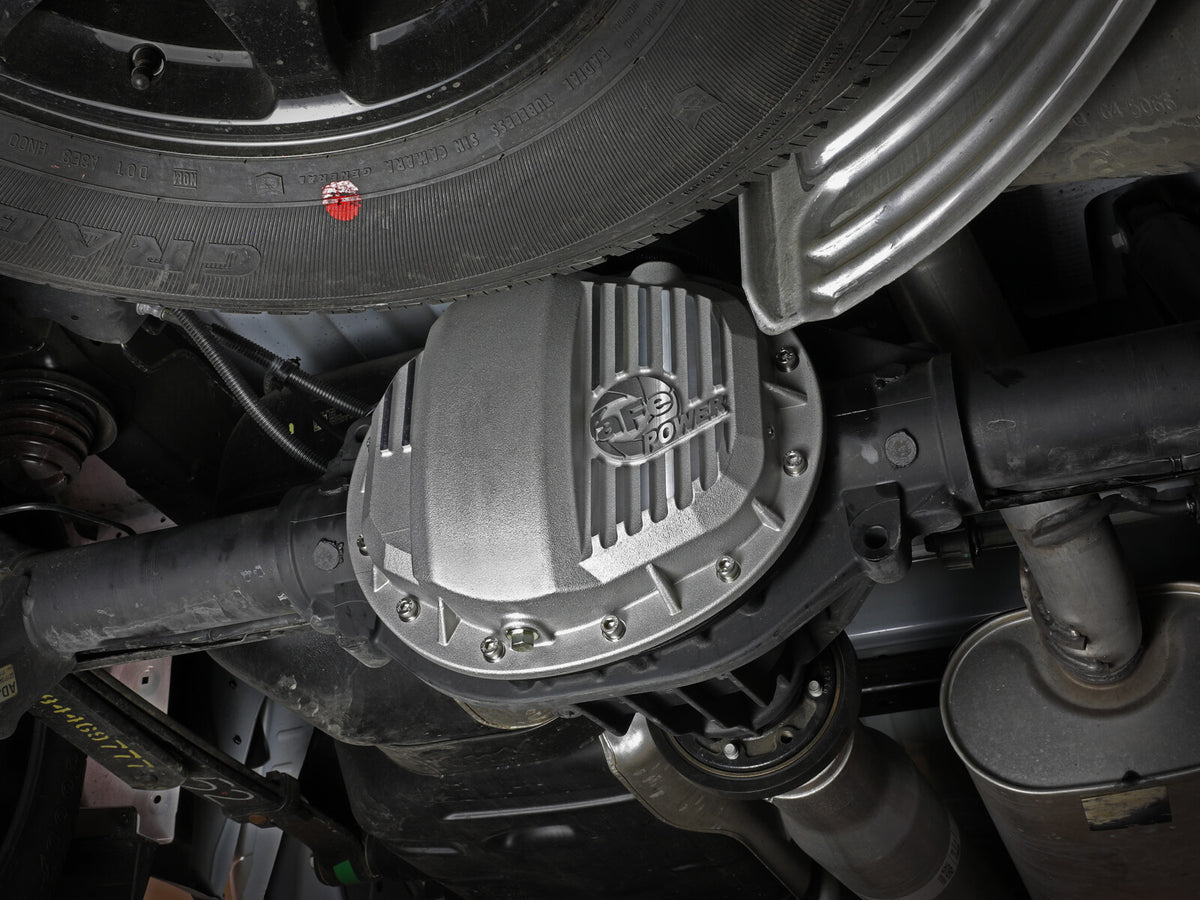 Street Series Rear Differential Cover Raw w/ Machined Fins GM Gas Trucks/SUVs 19-26 (Gmch 9.5) aFe Power