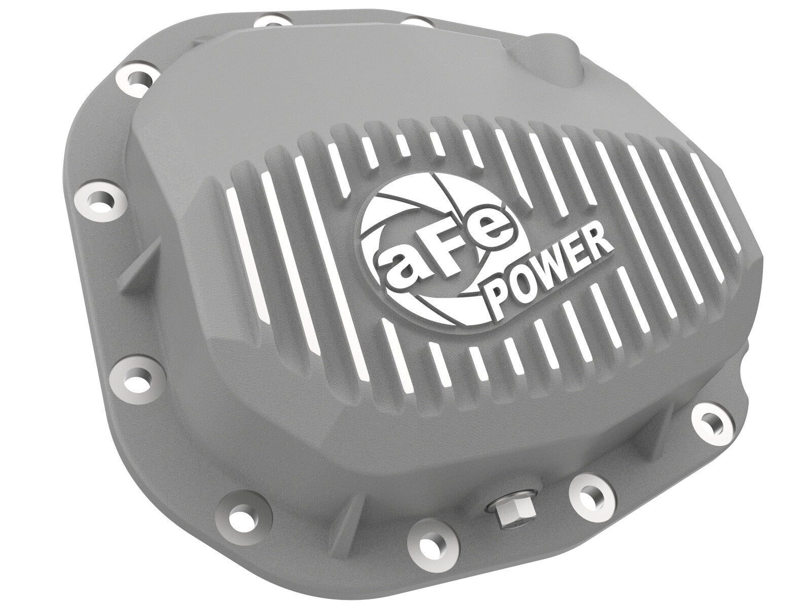 Street Series Rear Differential Cover Raw w/ Machined Fins Ford F-150 15-23 (Super 8.8-12) aFe Power