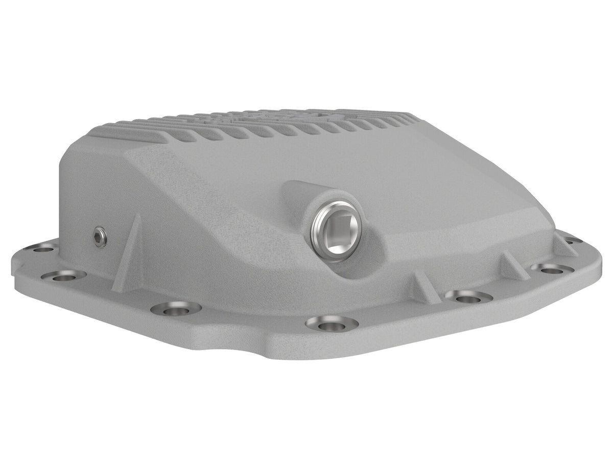 Street Series Rear Differential Cover Raw w/ Machined Fins Ford F-150 15-23 (Super 8.8-12) aFe Power
