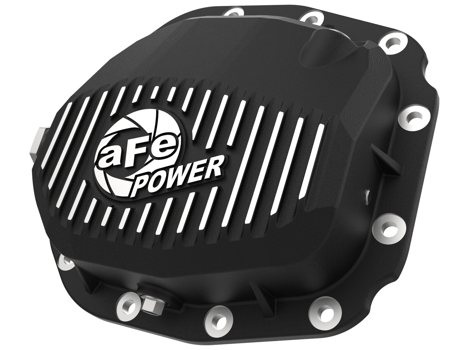 Pro Series Rear Differential Cover Black w/ Machined Fins Ford F-150 15-23 (Super 8.8-12) aFe Power