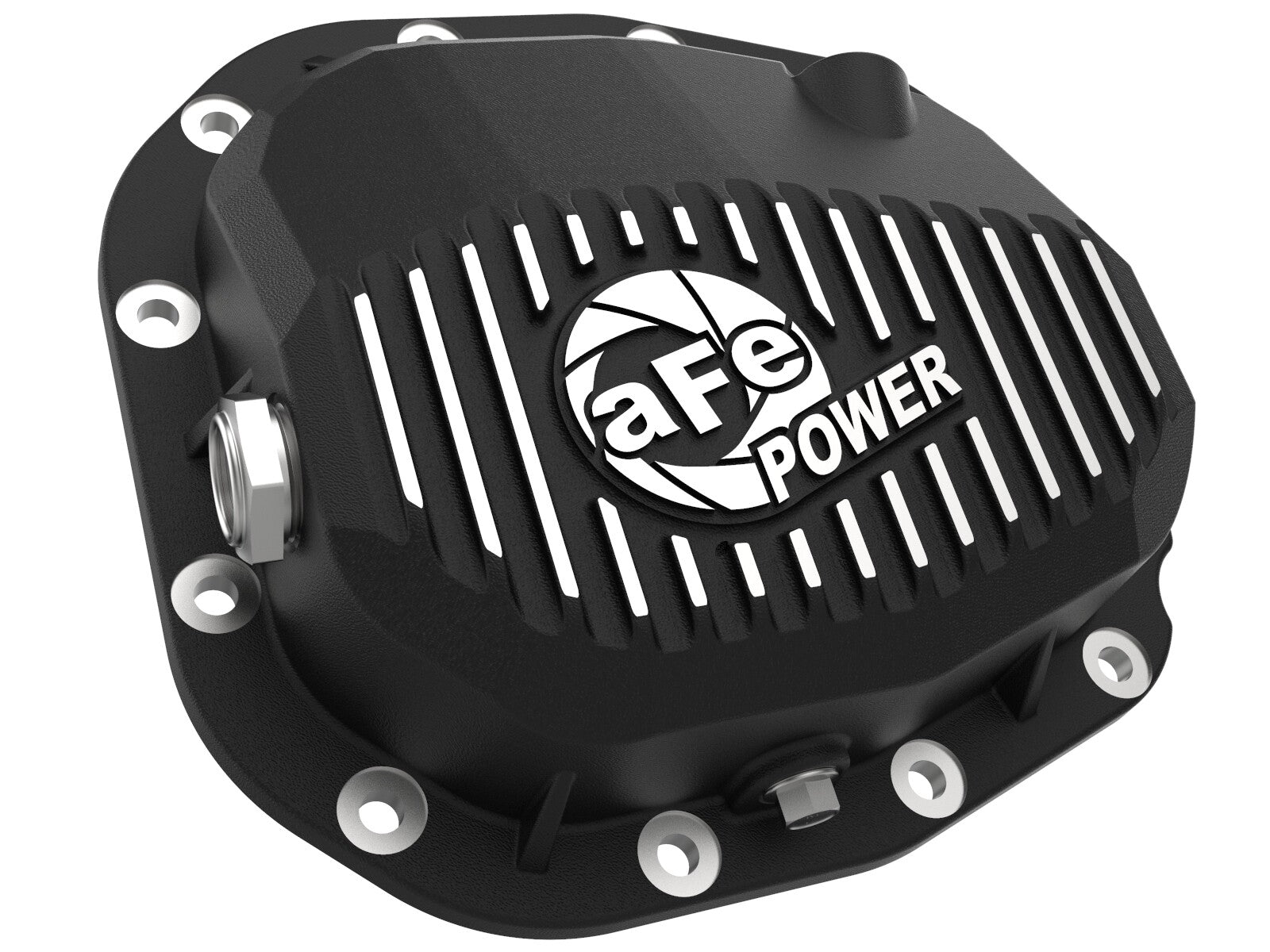 Pro Series Rear Differential Cover Black w/ Machined Fins Ford F-150 15-23 (Super 8.8-12) aFe Power