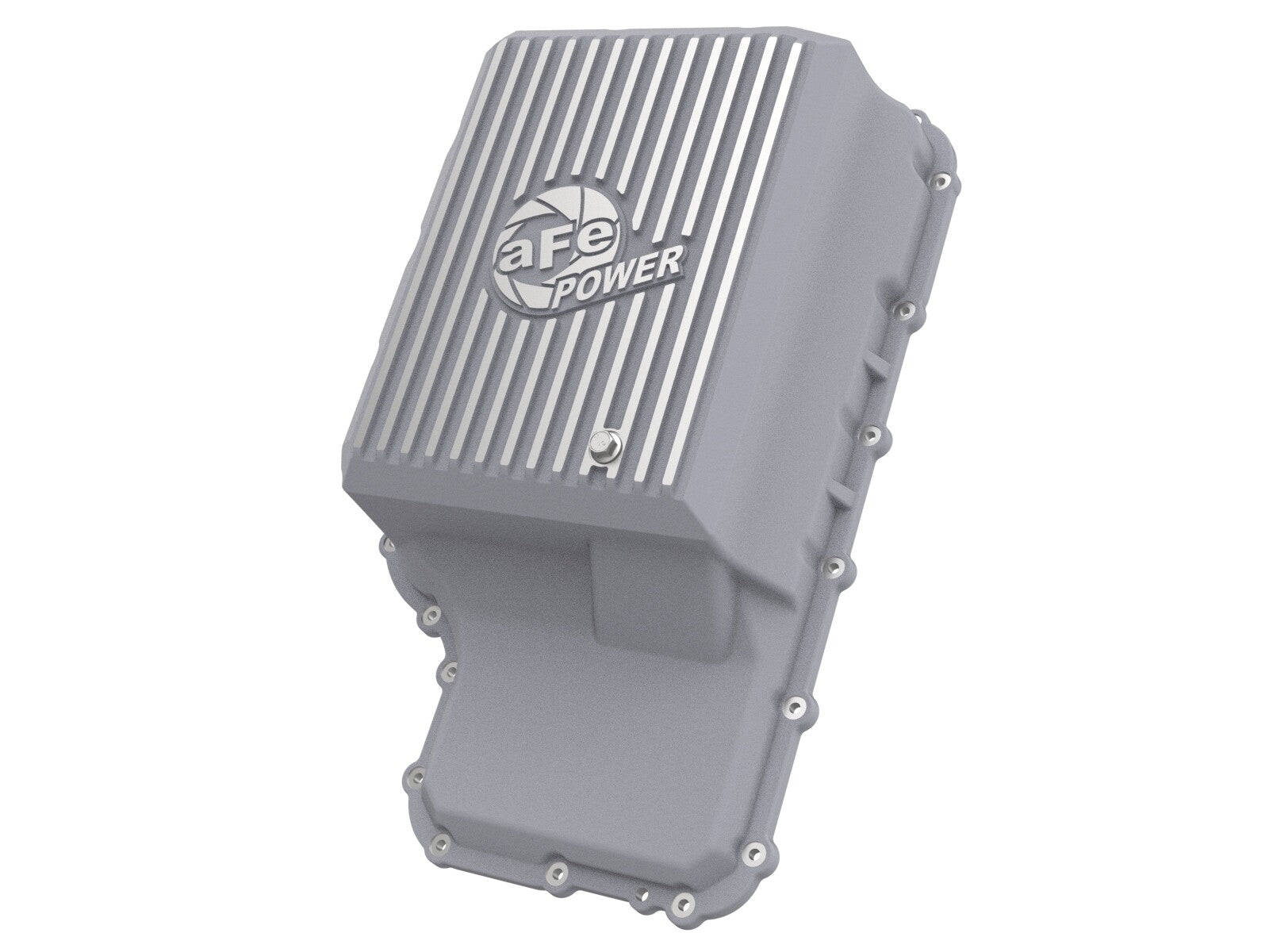 Street Series Transmission Pan Raw w/ Machined Fins Ford Trucks 20-22 (10R140 Transmission) aFe Power