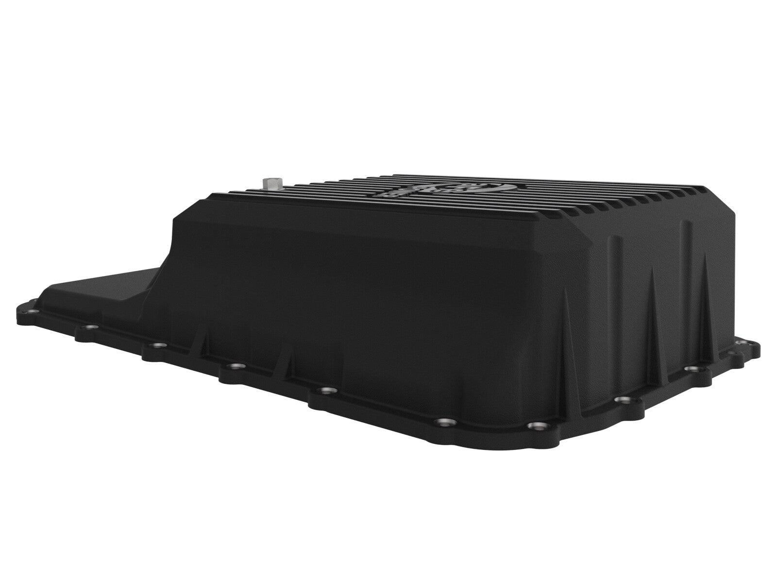 Pro Series Transmission Pan Black w/ Machined Fins Ford Trucks 20-22 (10R140 Transmission) aFe Power