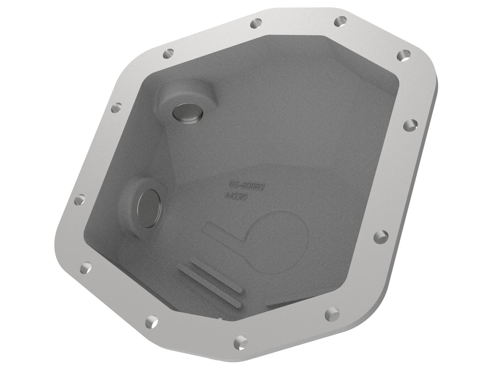 Street Series Rear Differential Cover Raw w/ Machined Fins Ford Bronco 21-23 L4-2.3L (t)/V6-2.7L (t) (Dana M220) aFe Power