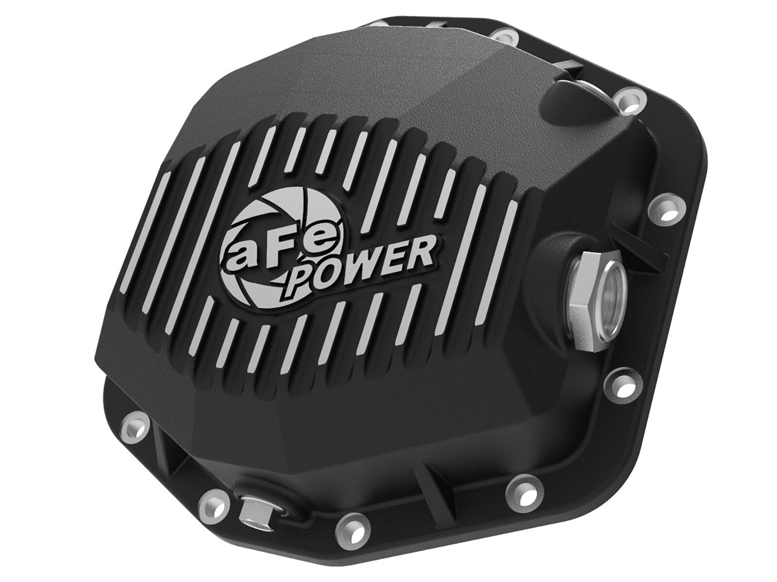Pro Series Rear Differential Cover Black w/ Machined Fins Ford Bronco 21-23 L4-2.3L (t)/V6-2.7L (t) (Dana M220) aFe Power