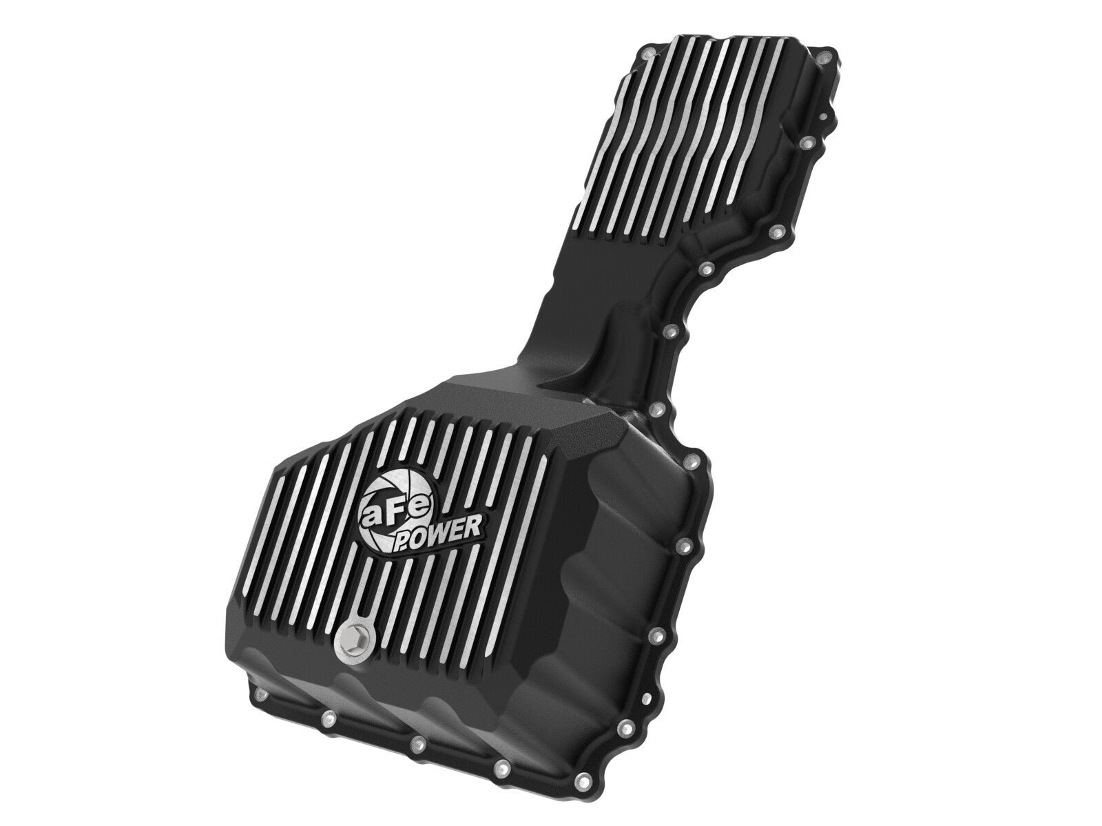 Pro Series Engine Oil Pan Black w/ Machined Fins GM Diesel Trucks 17-19 V8-6.6L (td) L5P aFe Power
