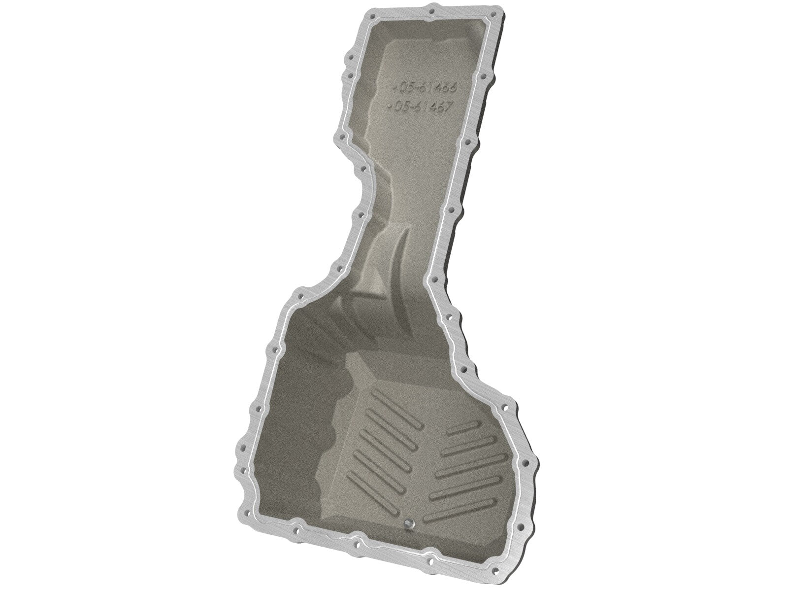 Street Series Engine Oil Pan Raw w/ Machined Fins GM Diesel Trucks 20-26 V8-6.6L (td) L5P aFe Power