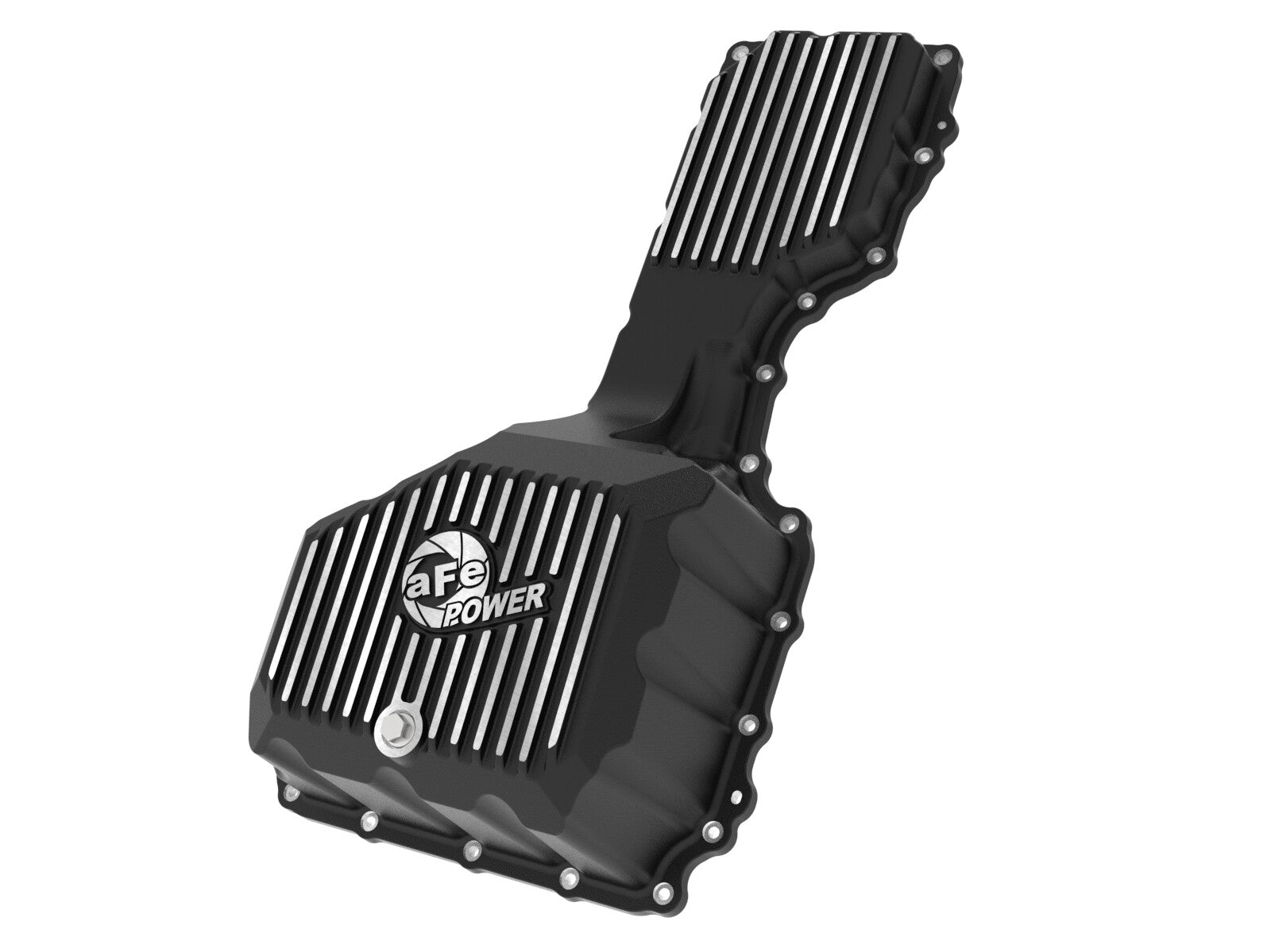 Pro Series Engine Oil Pan Black w/ Machined Fins GM Diesel Trucks 20-26 V8-6.6L (td) L5P aFe Power