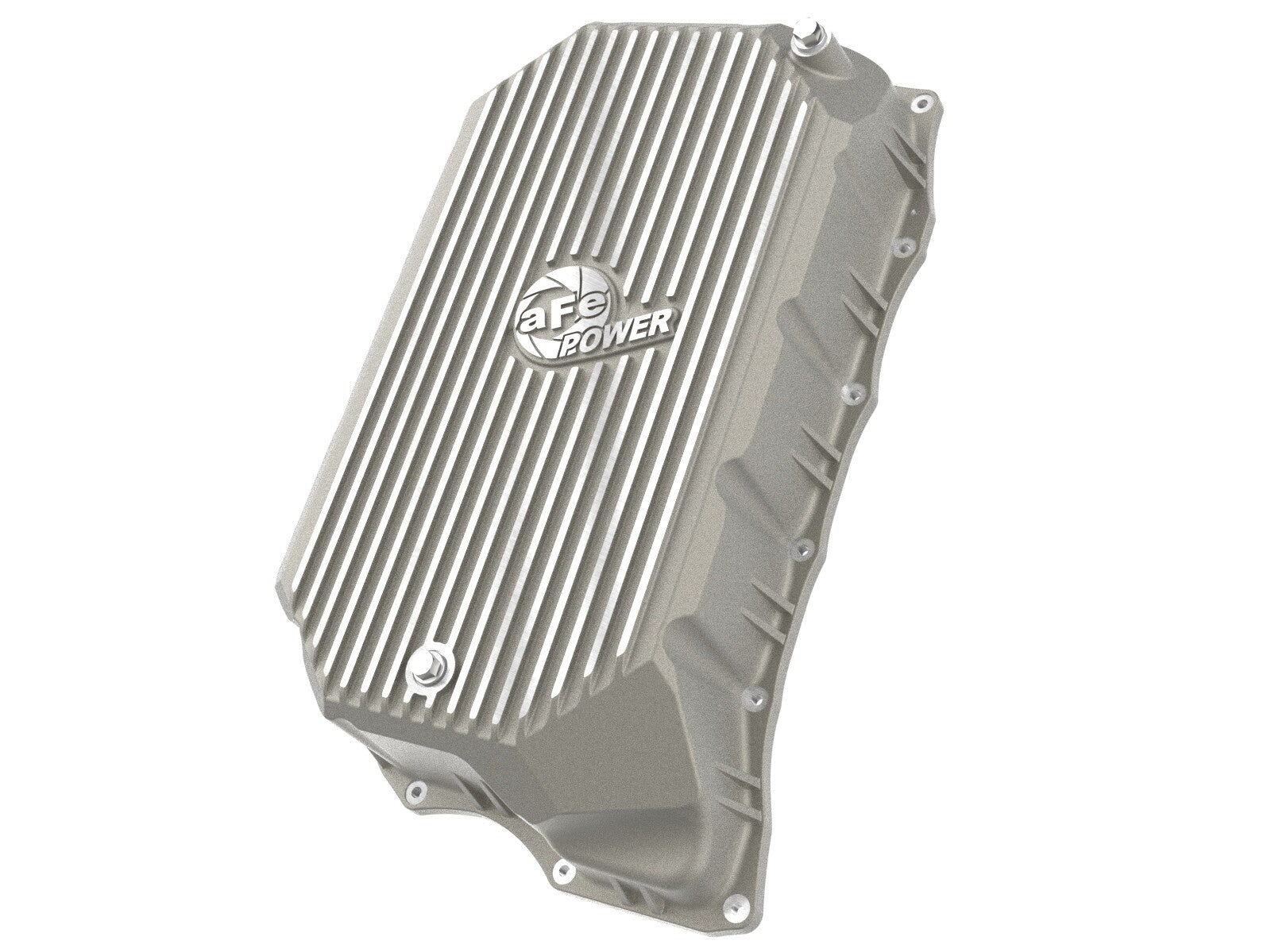 Street Series Transmission Pan Raw w/ Machined Fins GM Diesel Trucks 20-26 V8-6.6L (td) L5P aFe Power