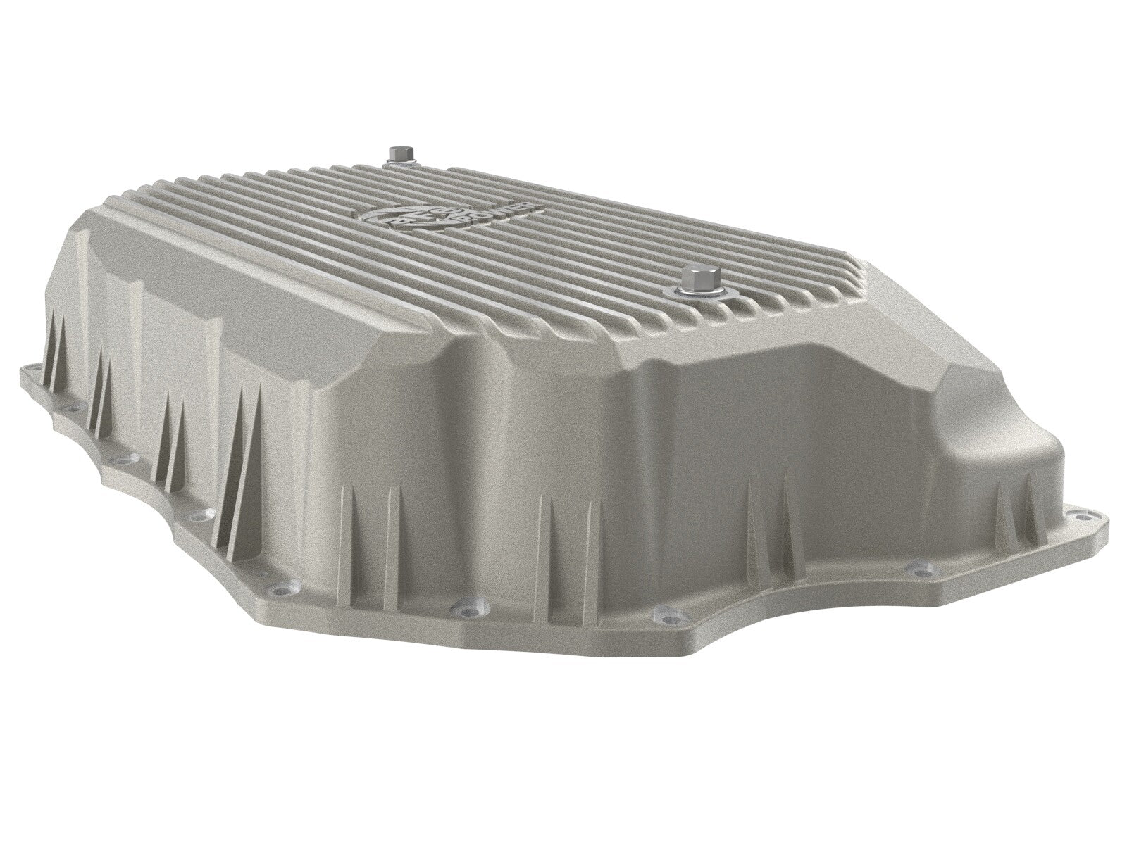 Street Series Transmission Pan Raw w/ Machined Fins GM Diesel Trucks 20-26 V8-6.6L (td) L5P aFe Power
