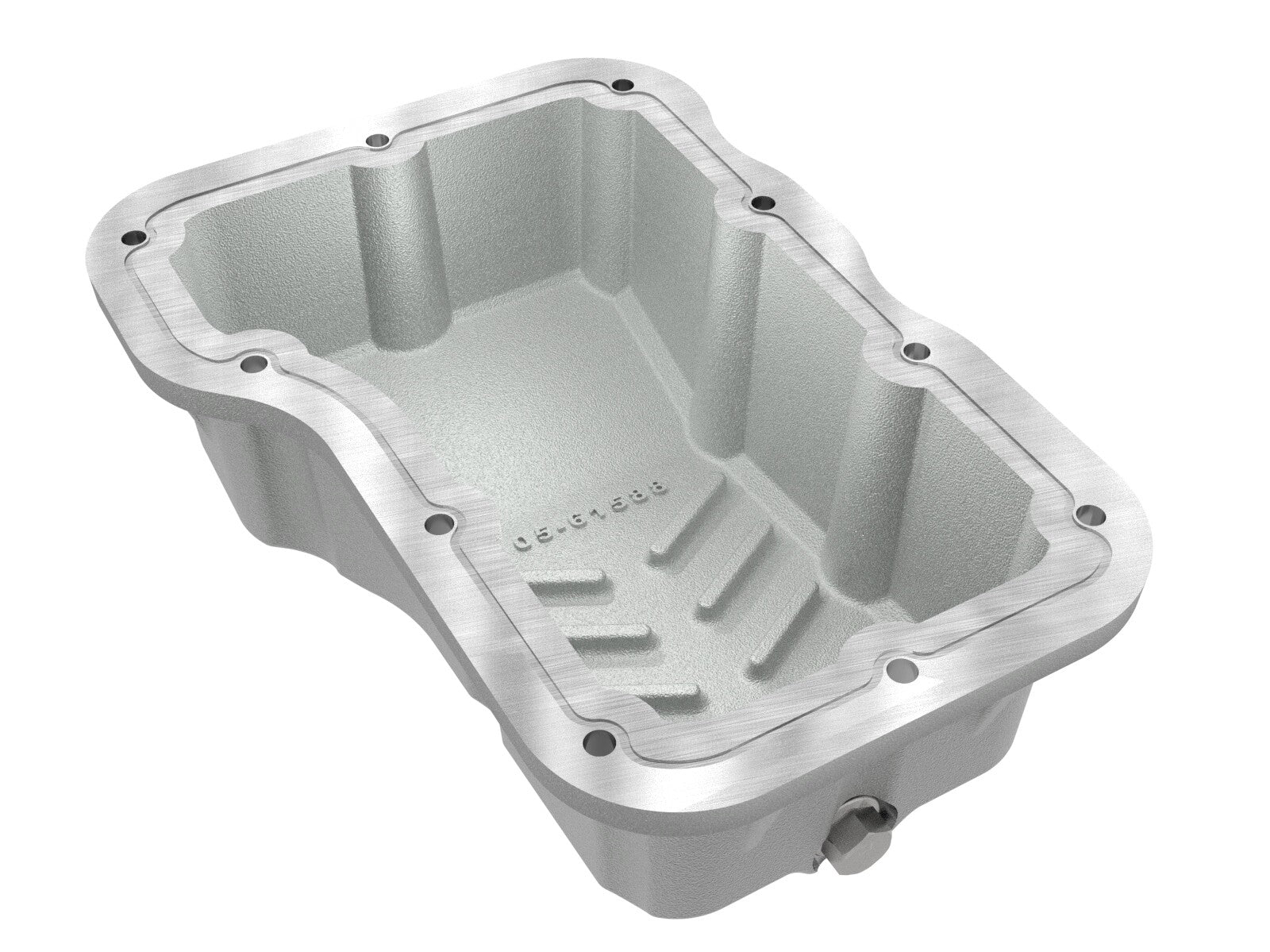 Street Series Engine Oil Pan Raw w/ Machined Fins Jeep Wrangler (Jl) 18-26 L4-2.0L (t) aFe Power