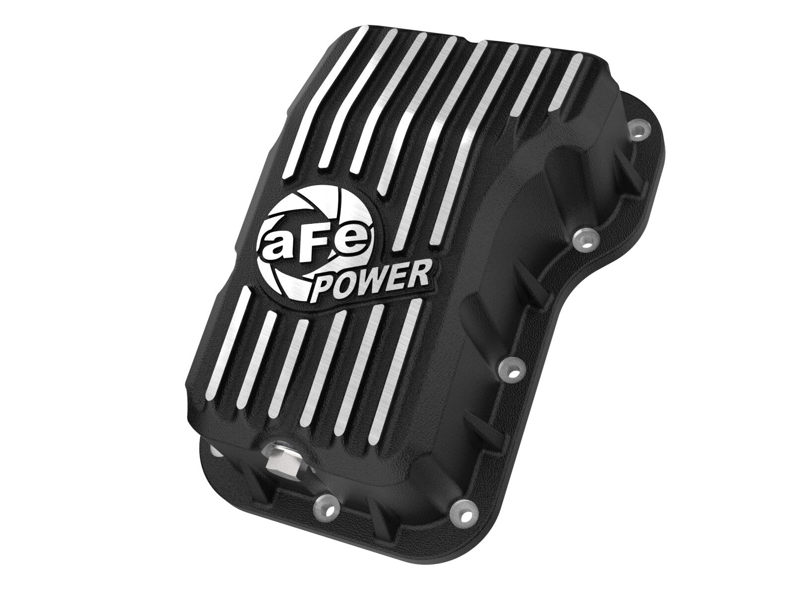 Pro Series Engine Oil Pan Black w/ Machined Fins Jeep Wrangler (Jl) 18-26 L4-2.0L (t) aFe Power