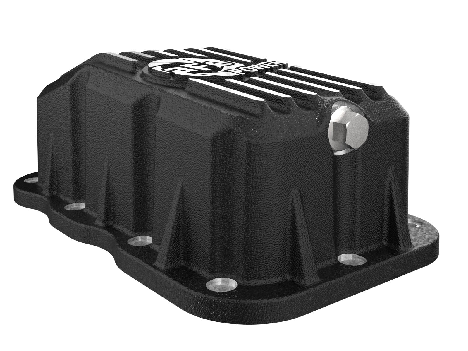 Pro Series Engine Oil Pan Black w/ Machined Fins Jeep Wrangler (Jl) 18-26 L4-2.0L (t) aFe Power