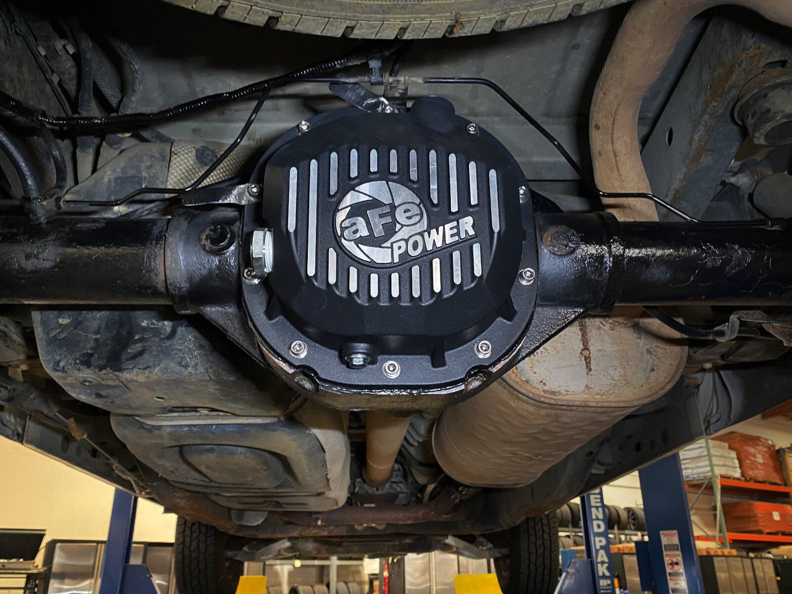 Pro Series Rear Differential Cover Black w/ Machined Fins Ford F-150 90-14 (Ford 8.8) aFe Power
