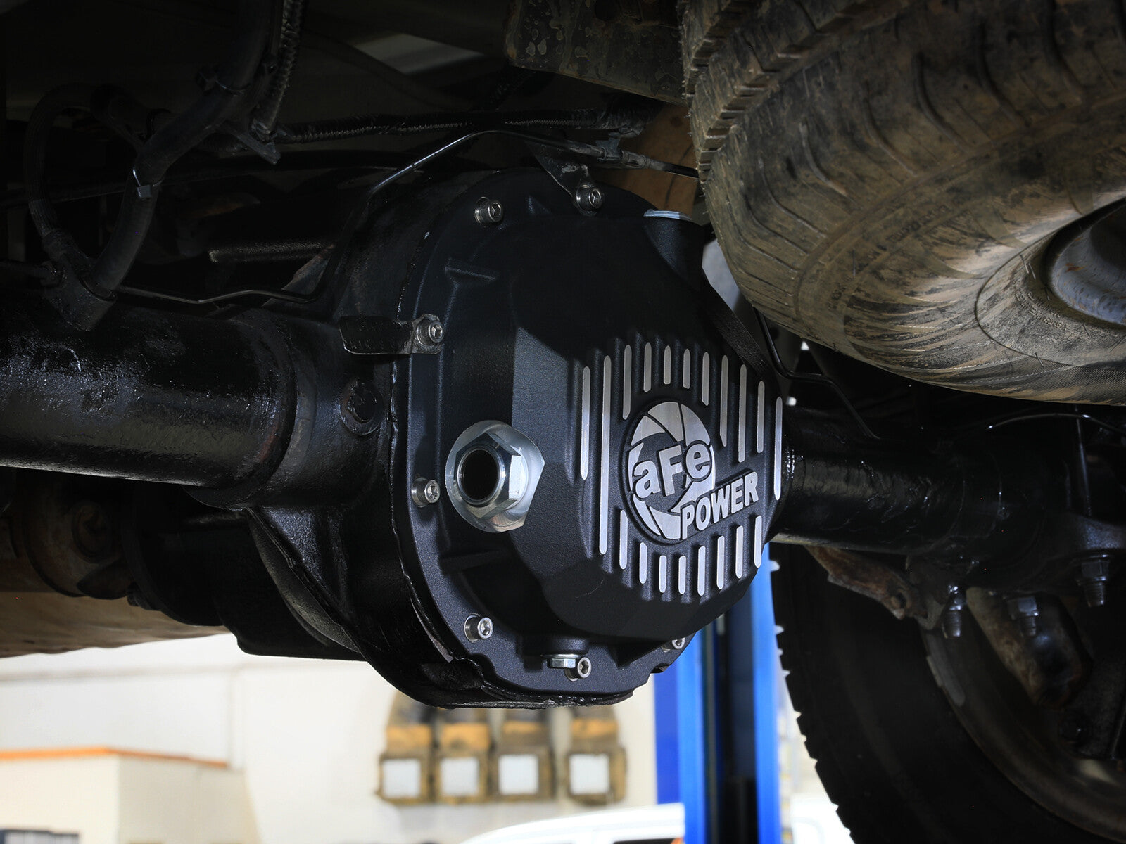 Pro Series Rear Differential Cover Black w/ Machined Fins Ford F-150 90-14 (Ford 8.8) aFe Power