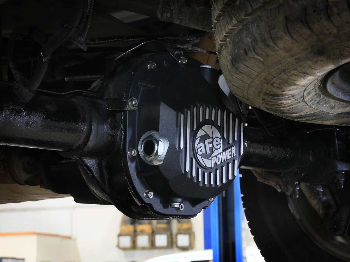 Pro Series Rear Differential Cover Black w/ Machined Fins Ford F-150 90-14 (Ford 8.8) aFe Power