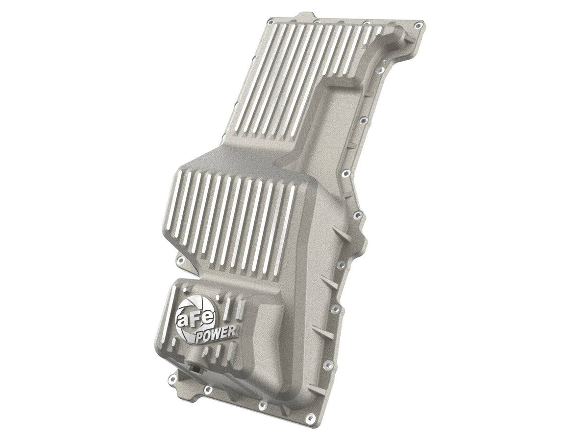 Street Series Engine Oil Pan Raw w/ Machined Fins GM Trucks/SUVs 20-26 L6-3.0L (td) LM2/LZ0 aFe Power