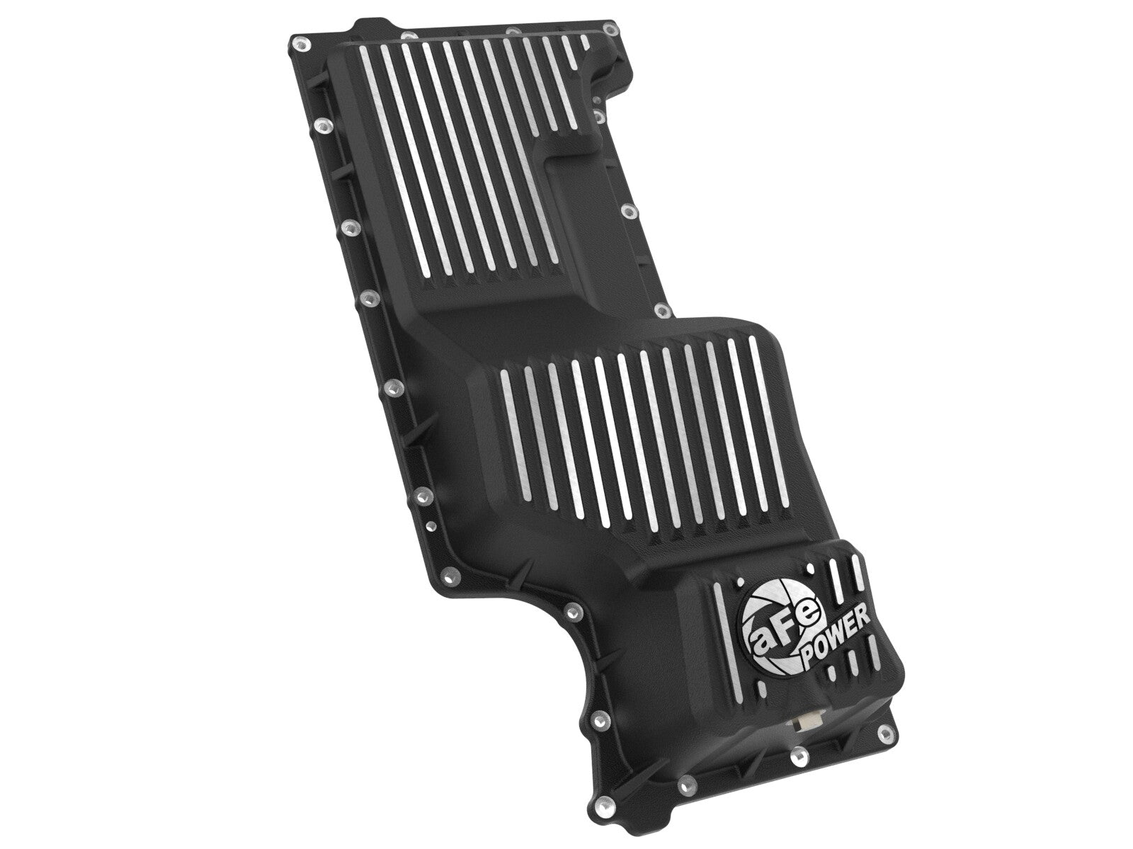Pro Series Engine Oil Pan Black w/ Machined Fins GM Trucks/SUVs 20-26 L6-3.0L (td) LM2/LZ0 aFe Power