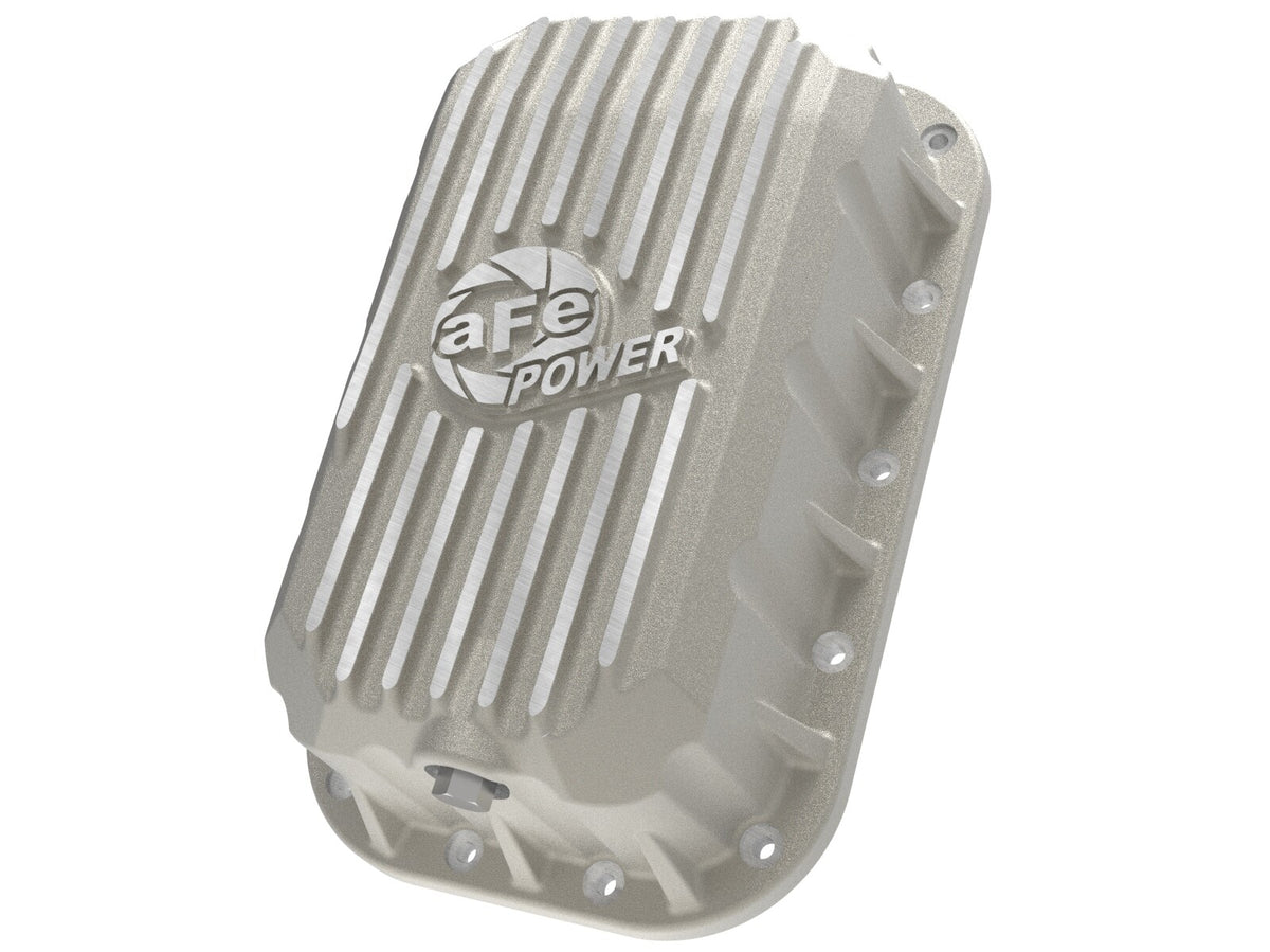 Street Series Engine Oil Pan Raw w/ Machined Fins Jeep Wrangler (JK) 12-18 V6-3.6L aFe Power