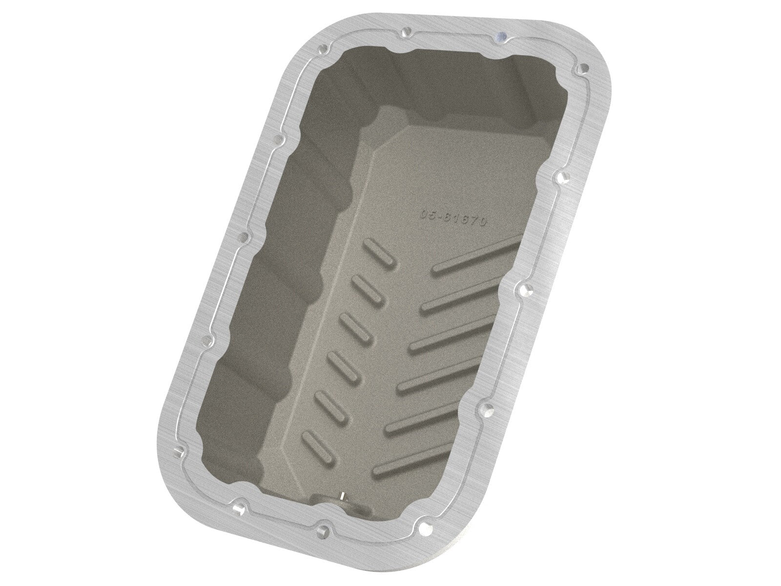 Street Series Engine Oil Pan Raw w/ Machined Fins Jeep Wrangler (JK) 12-18 V6-3.6L aFe Power