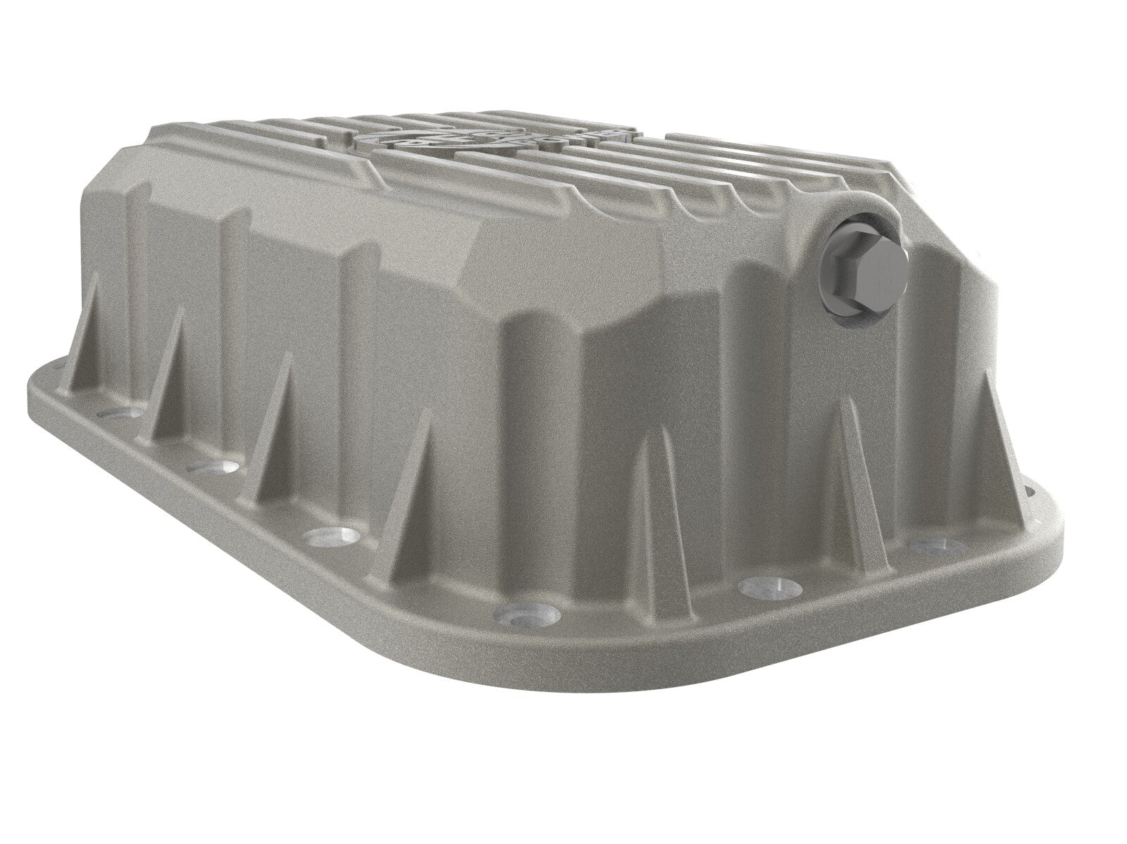Street Series Engine Oil Pan Raw w/ Machined Fins Jeep Wrangler (JK) 12-18 V6-3.6L aFe Power