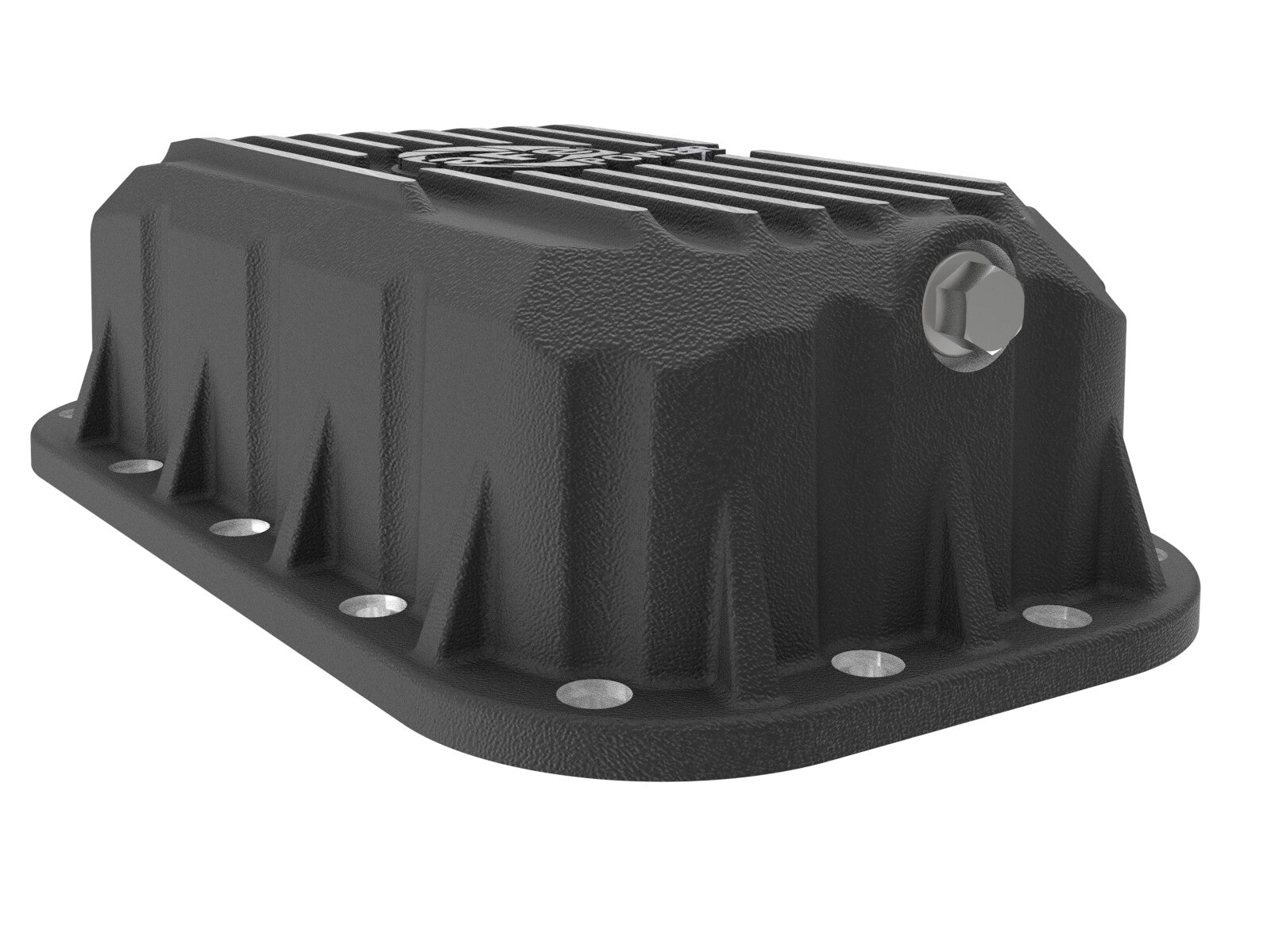 Pro Series Engine Oil Pan Black w/ Machined Fins Jeep Wrangler (JK) 12-18 V6-3.6L aFe Power
