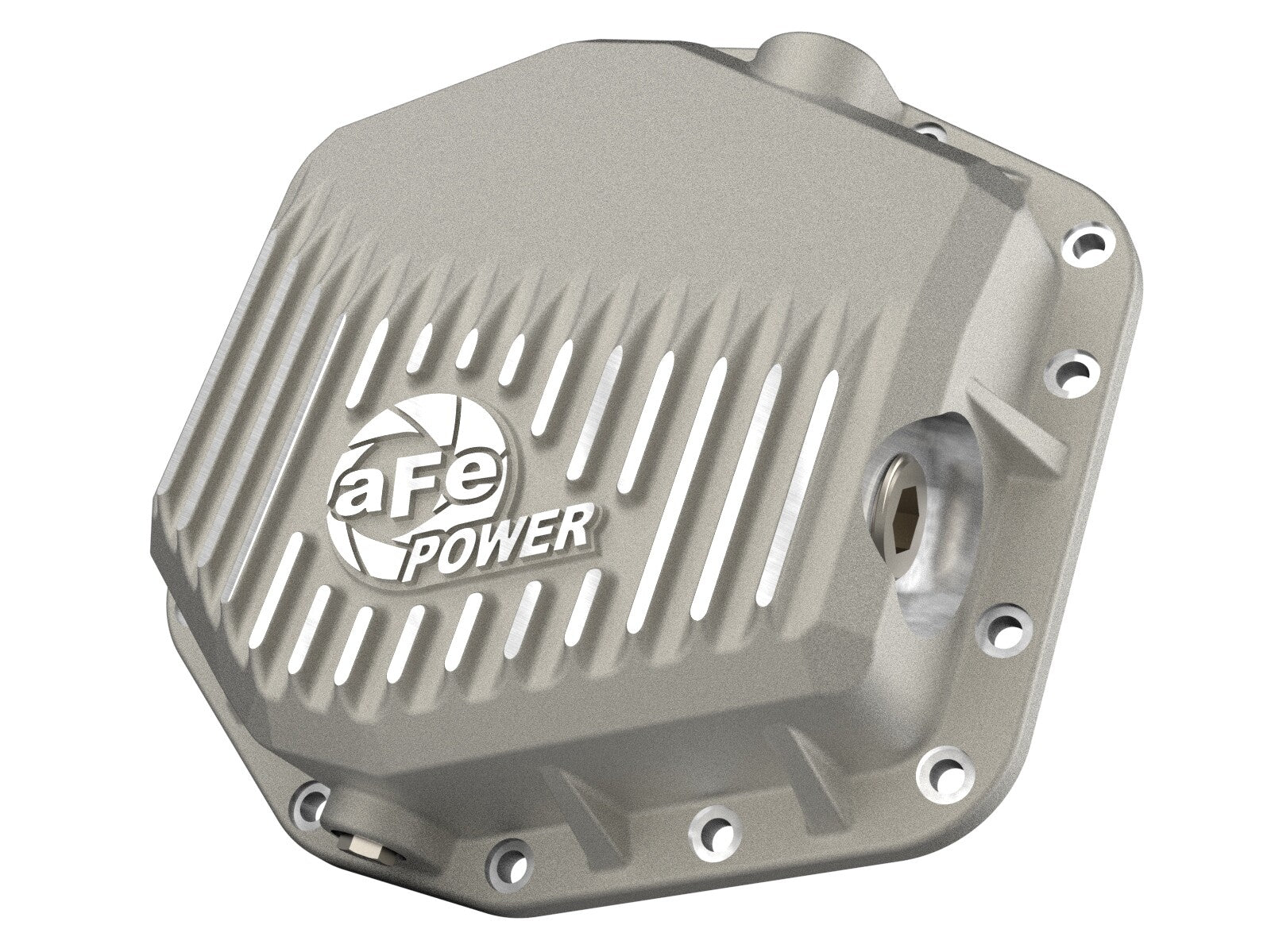 Street Series Rear Differential Cover Raw w/ Machined Fins Ford Bronco Raptor 22-26 V6-3.0L (tt) aFe Power