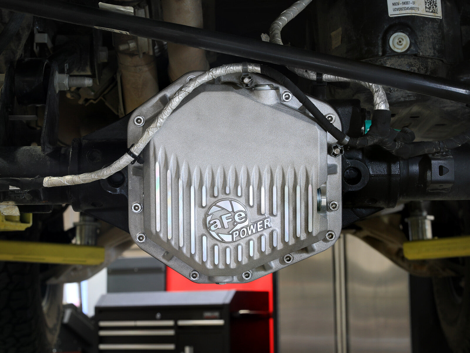 Street Series Rear Differential Cover Raw w/ Machined Fins Ford Bronco Raptor 22-26 V6-3.0L (tt) aFe Power