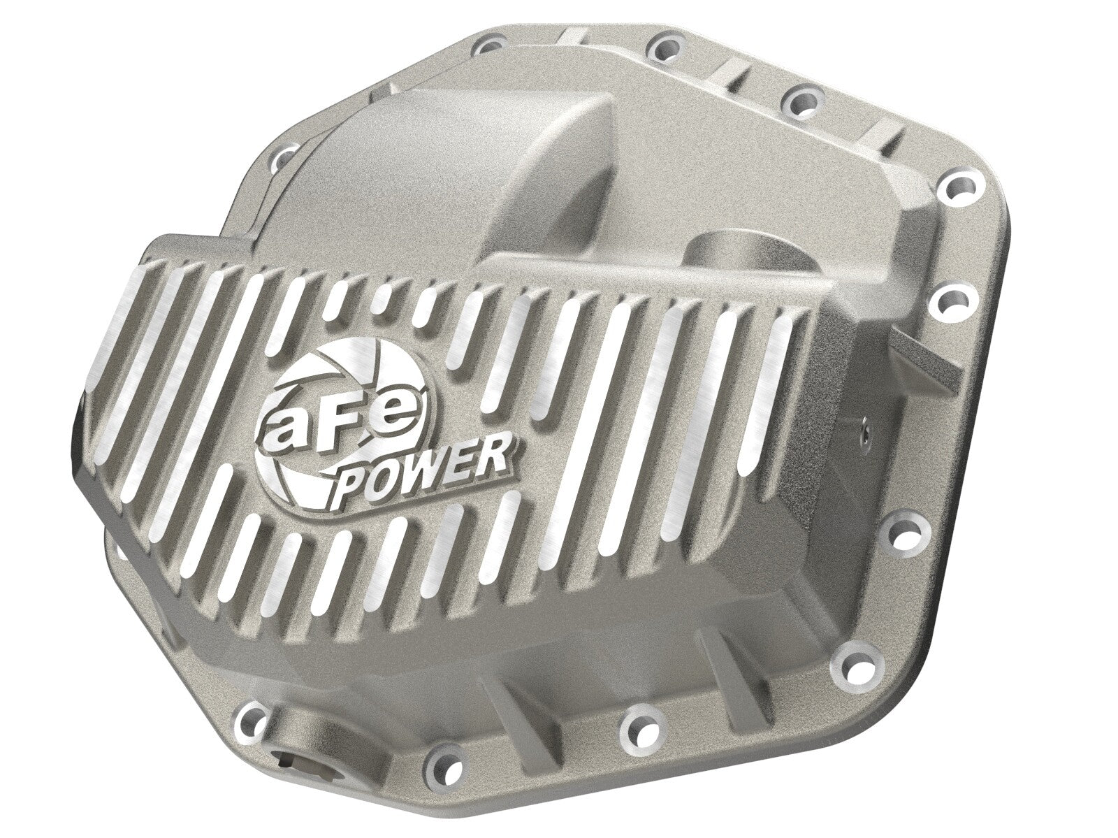 Street Series Rear Differential Cover Raw w/ Machined Fins Ford F-250/350 23-26 aFe Power