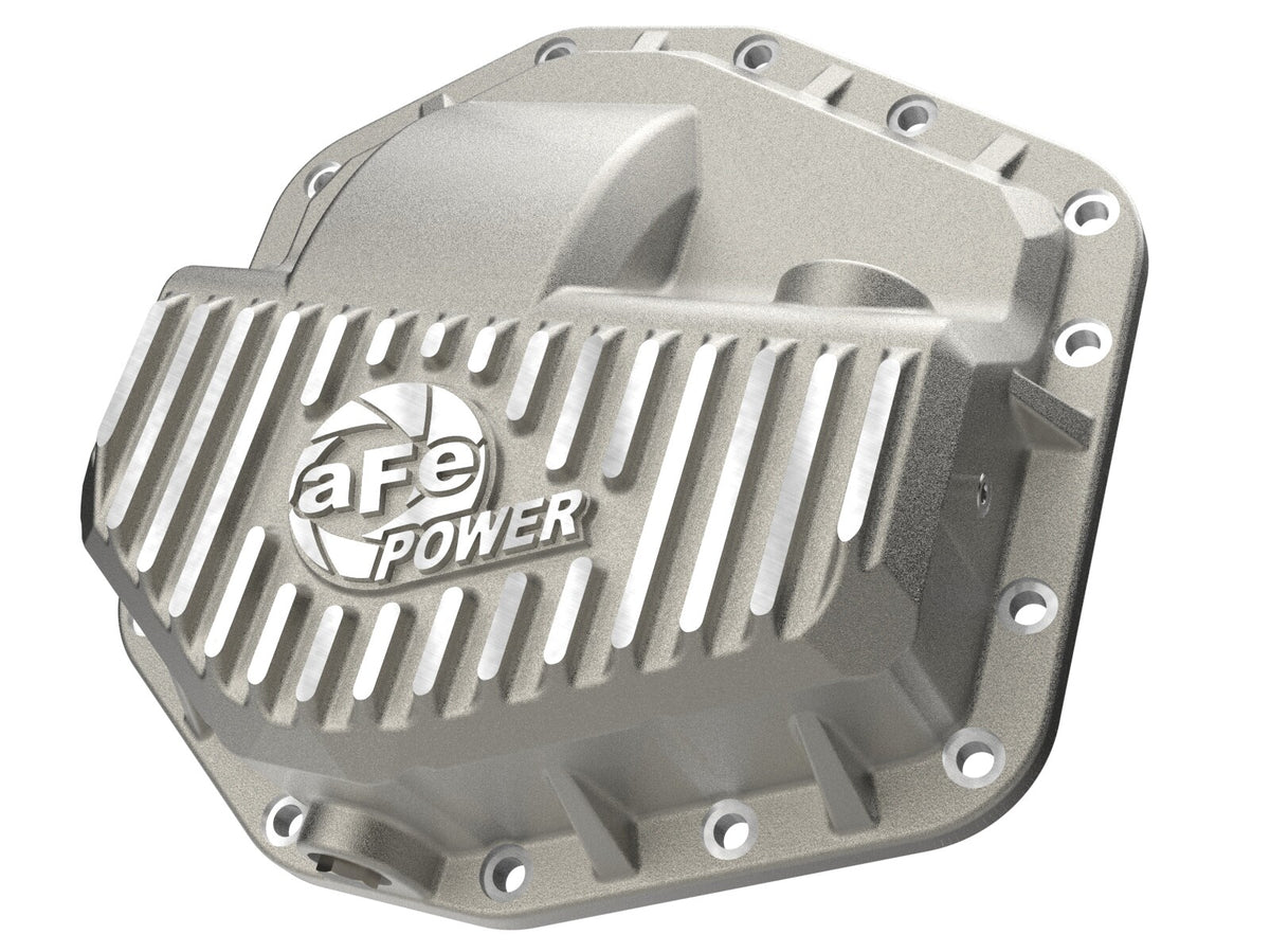 Street Series Rear Differential Cover Raw w/ Machined Fins Ford F-250/350 23-26 aFe Power