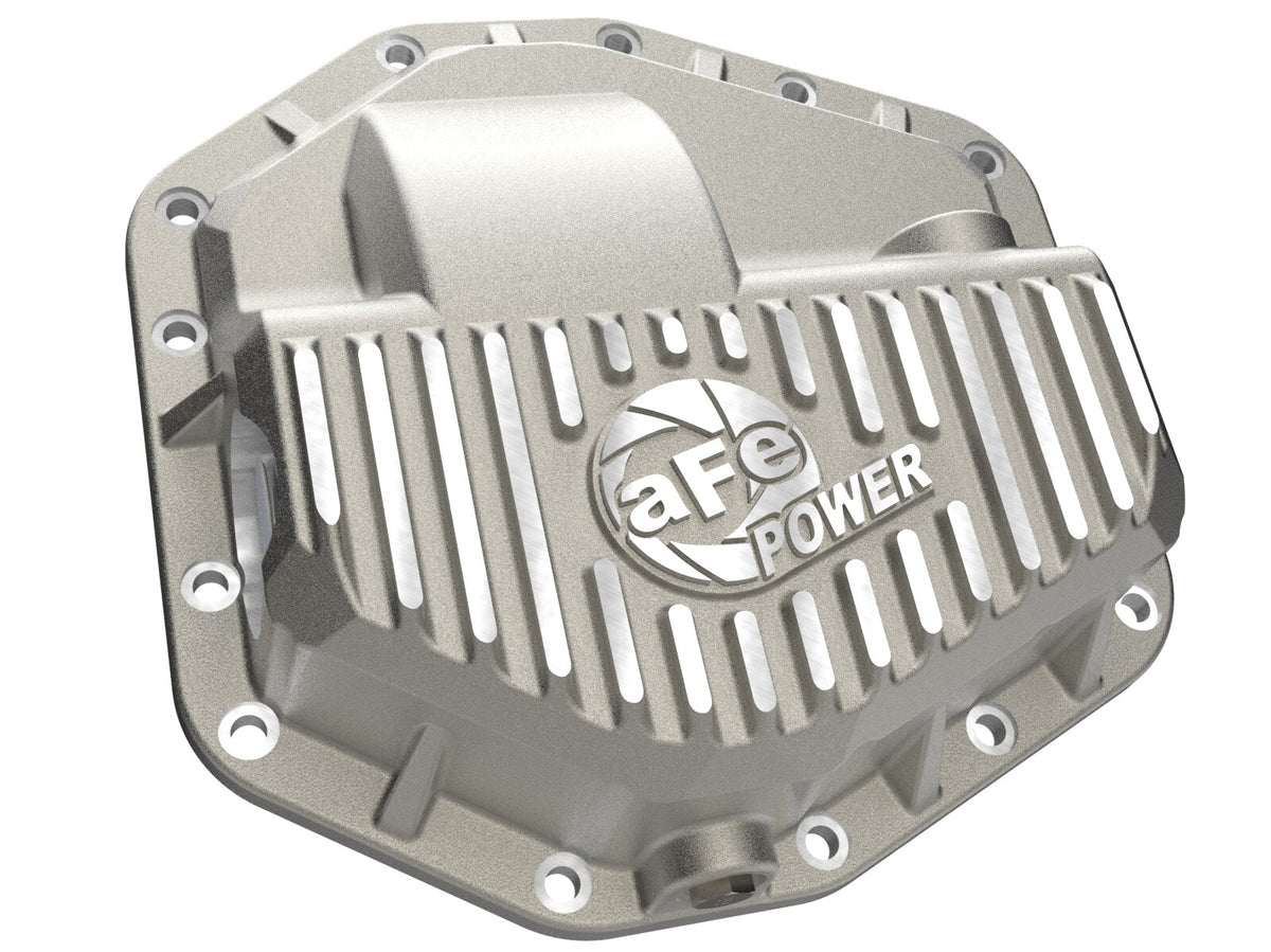 Street Series Rear Differential Cover Raw w/ Machined Fins Ford F-250/350 23-26 aFe Power