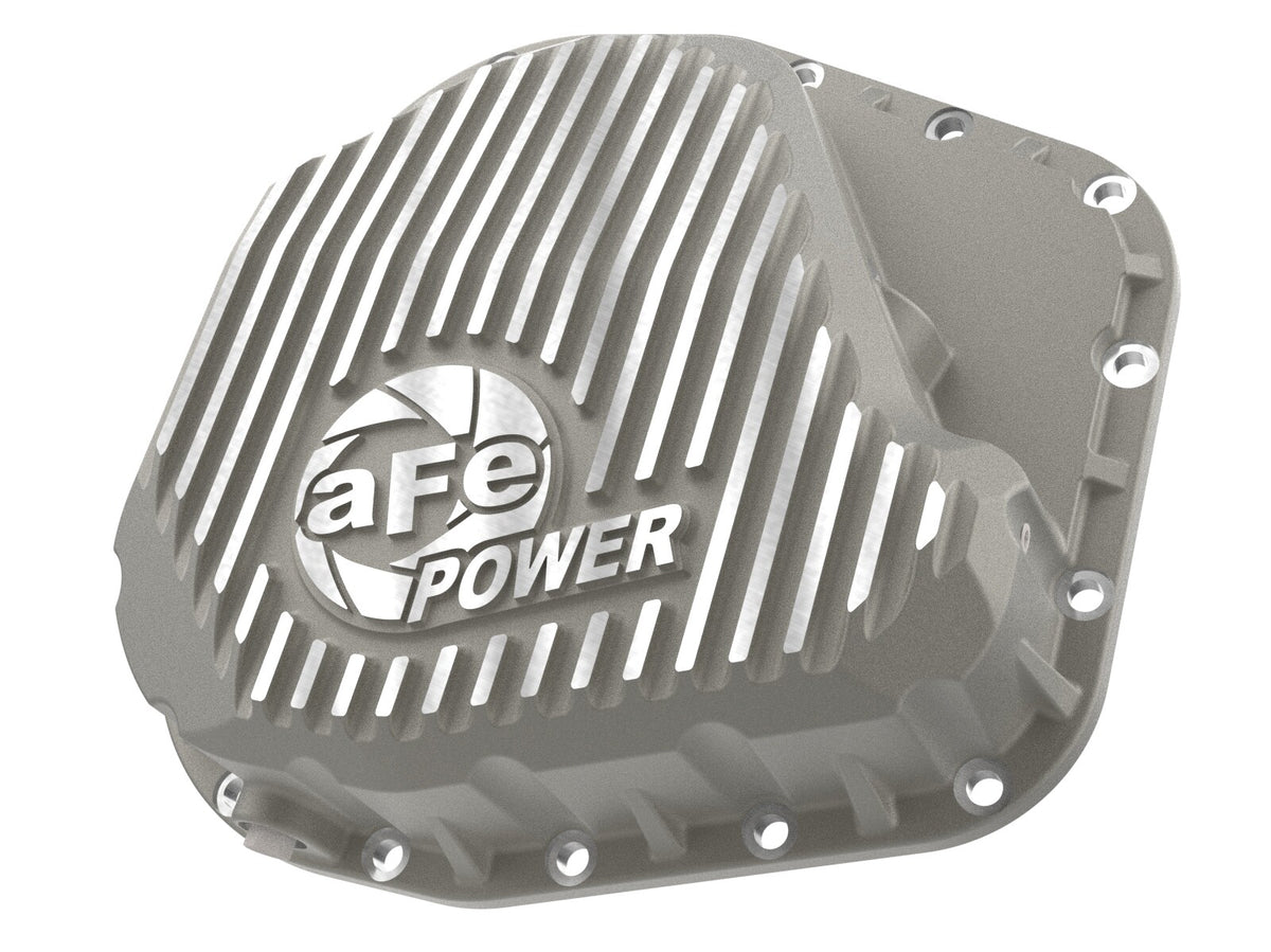 Street Series Rear Differential Cover Raw w/ Machined Fins Ford F-250/350 23-26 V8 (Sterling 11.6) aFe Power