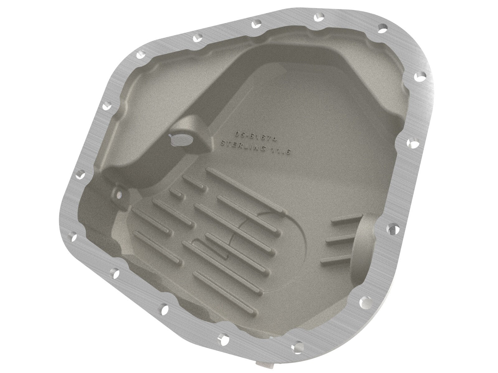Street Series Rear Differential Cover Raw w/ Machined Fins Ford F-250/350 23-26 V8 (Sterling 11.6) aFe Power