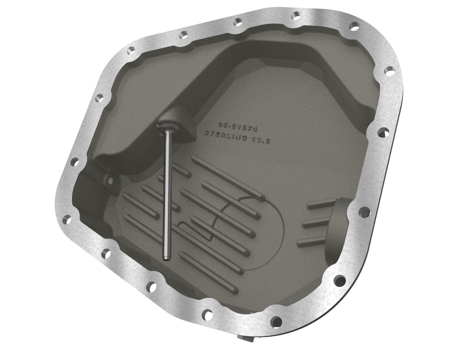 Pro Series Rear Differential Cover Black w/ Machined Fins Ford F-250/350 23-26 V8 (Sterling 11.6) aFe Power