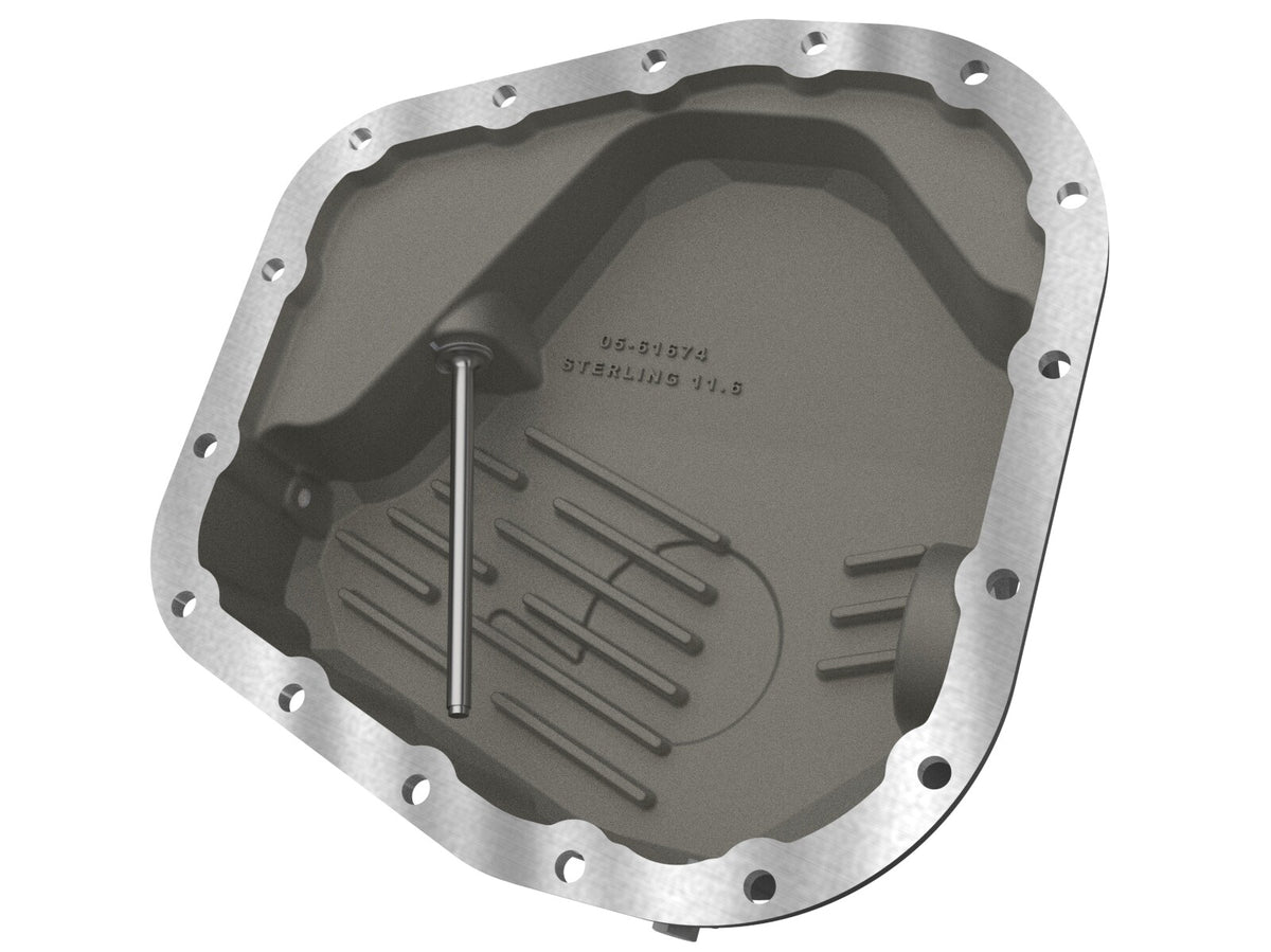 Pro Series Rear Differential Cover Black w/ Machined Fins Ford F-250/350 23-26 V8 (Sterling 11.6) aFe Power