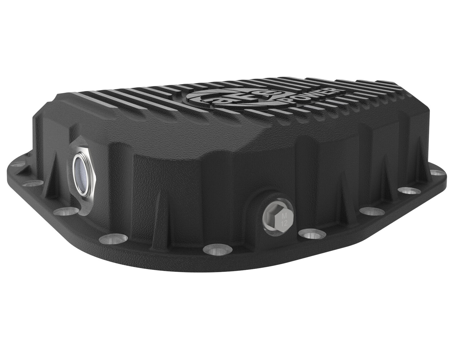 Pro Series Rear Differential Cover Black w/ Machined Fins Ford F-250/350 23-26 V8 (Sterling 11.6) aFe Power