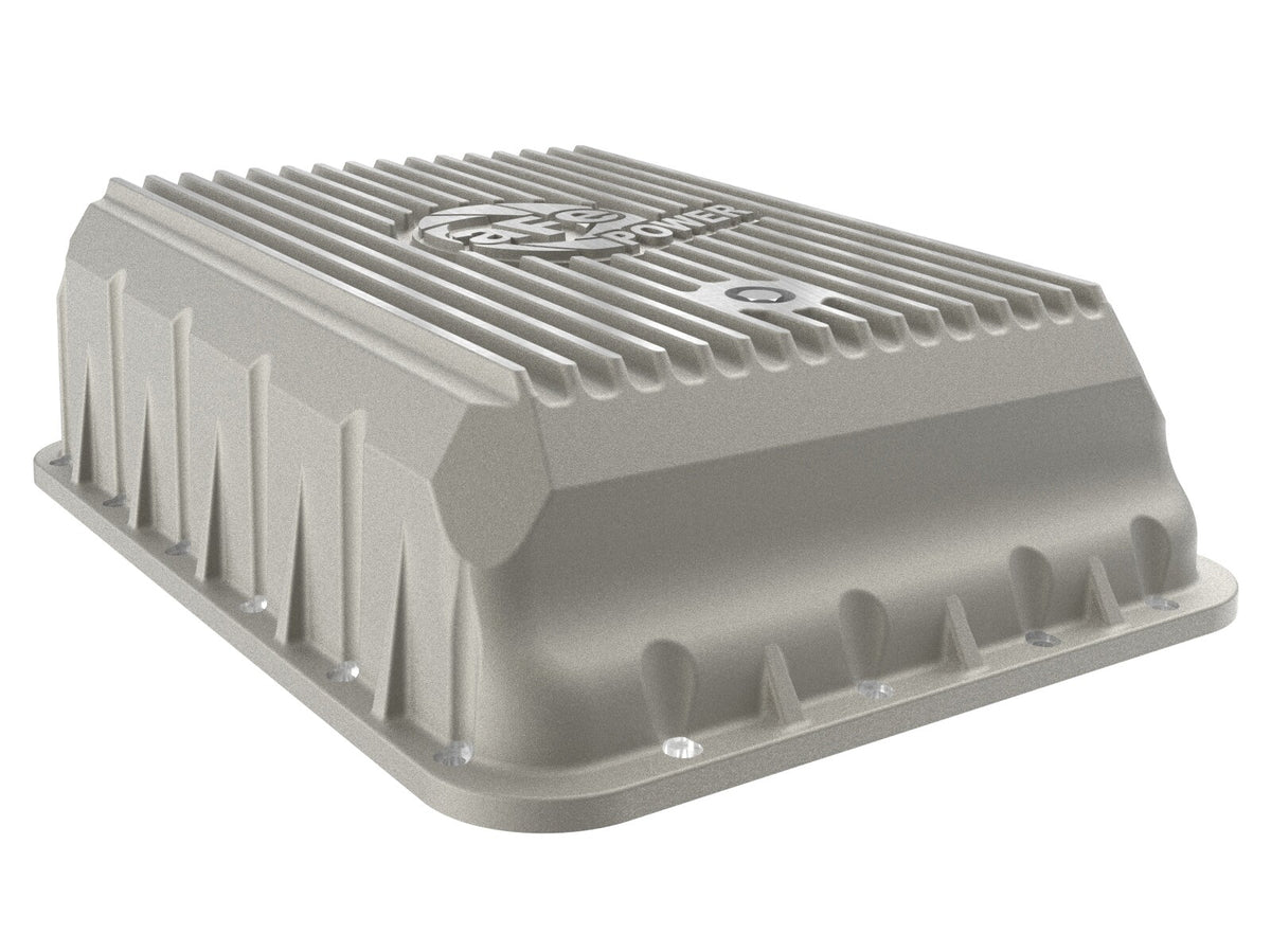 Street Series Transmission Pan Raw w/ Machined Fins Ram 3500 13-24 (AS69RC Aisin Transmission) aFe Power