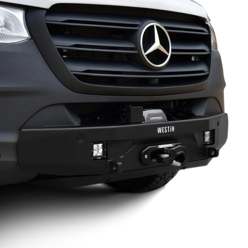 Westin 19-23 Mercedes-Benz Sprinter Pro-Series Mid Width Front Bumper - Textured Black
