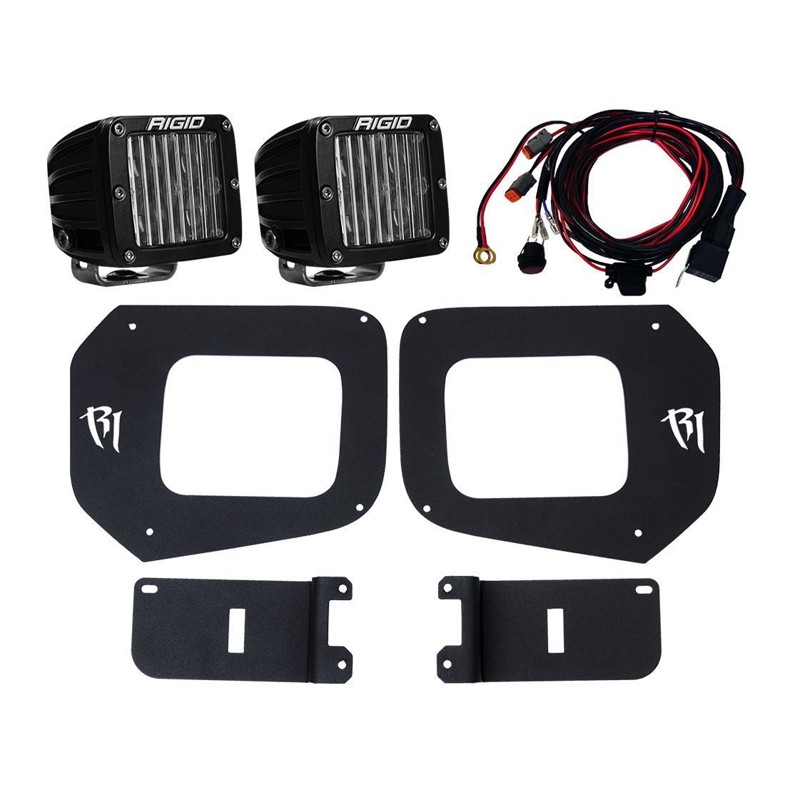 16-17 Toyota Tacoma Fog Light Mount Kit Includes 2 SAE D-Series Lights D-Series Pro RIGID Industries