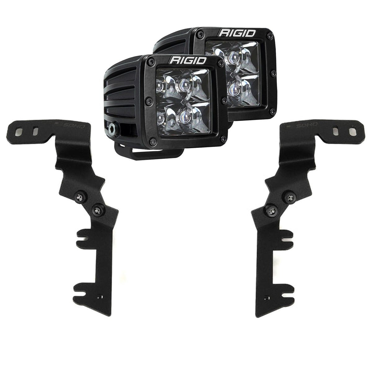 Chevy/GMC Colorado/Canyon 23-27 D-Series Spot Midnight A-Pillar Kit RIGID Industries