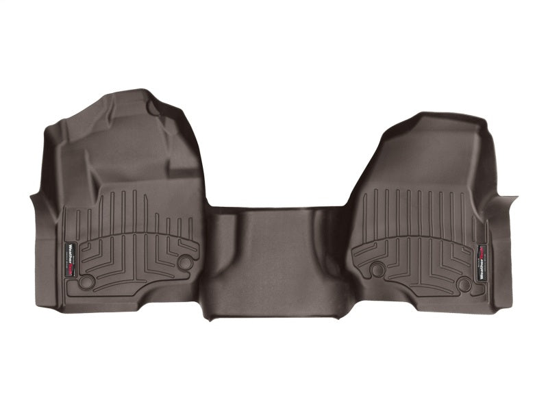 WeatherTech 2017+ Ford F-250/F-350/F-450/F-550 w/ Bench Seats Front FloorLiners OTH - Cocoa