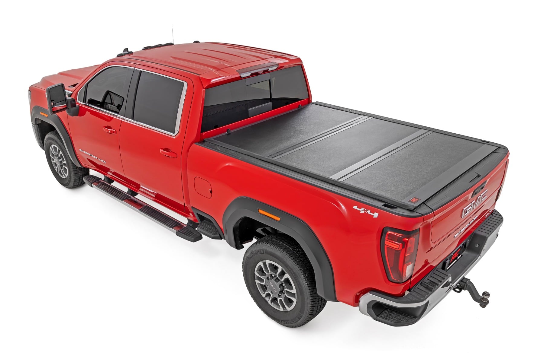 Hard Low Profile Bed Cover 6 Foot 9 Inch Bed Rail Caps Silverado/Sierra 2500HD/3500HD (20-26) Rough Country
