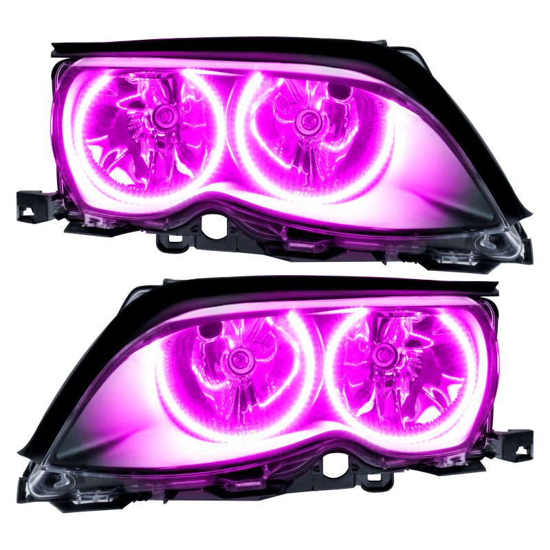 Oracle 02-05 BMW 3 Series SMD HL - Black - ColorSHIFT w/ 2.0 Controller
