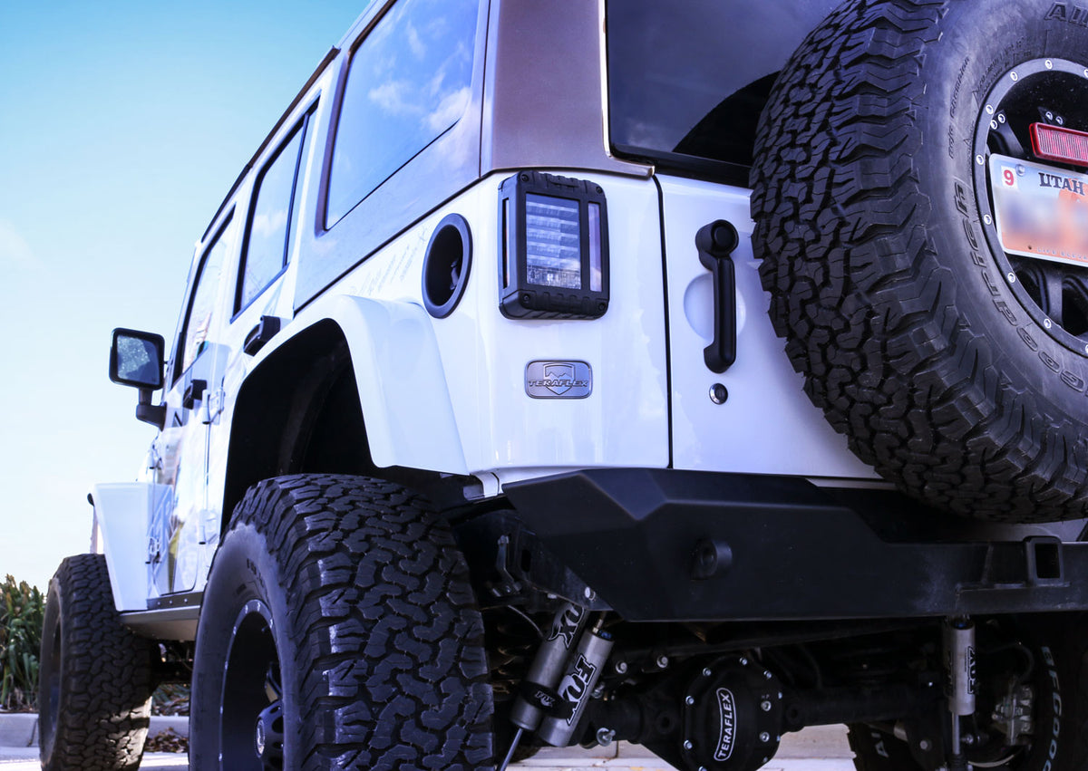 07-18 Wrangler JK TeraFlex Logo License Plate Delete Badge TeraFlex