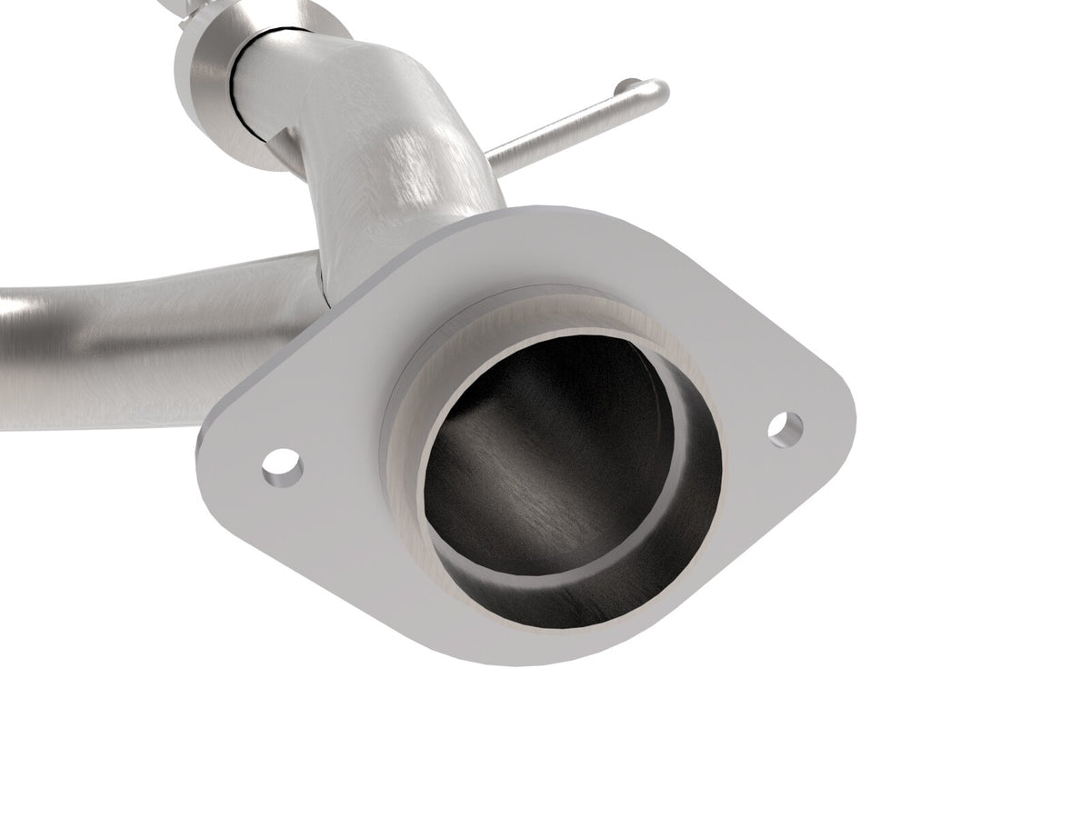 Twisted Steel Y-Pipe 2 to 3 Inch 409 Stainless Steel w/ Cat Toyota Tacoma 05-15 V6-4.0L aFe Power