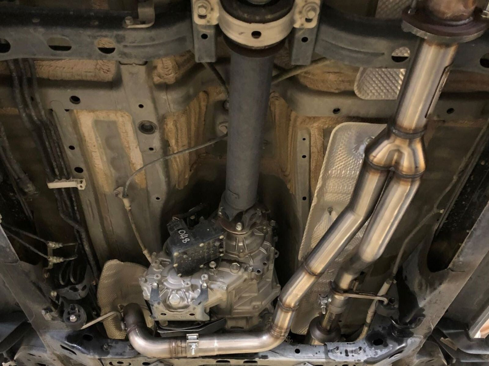 Twisted Steel Y-Pipe 2-1/4 to 2-1/2 Inch 409 Stainless Steel w/ Cat Toyota Tacoma 16-19 V6-3.5L (4WD) aFe Power