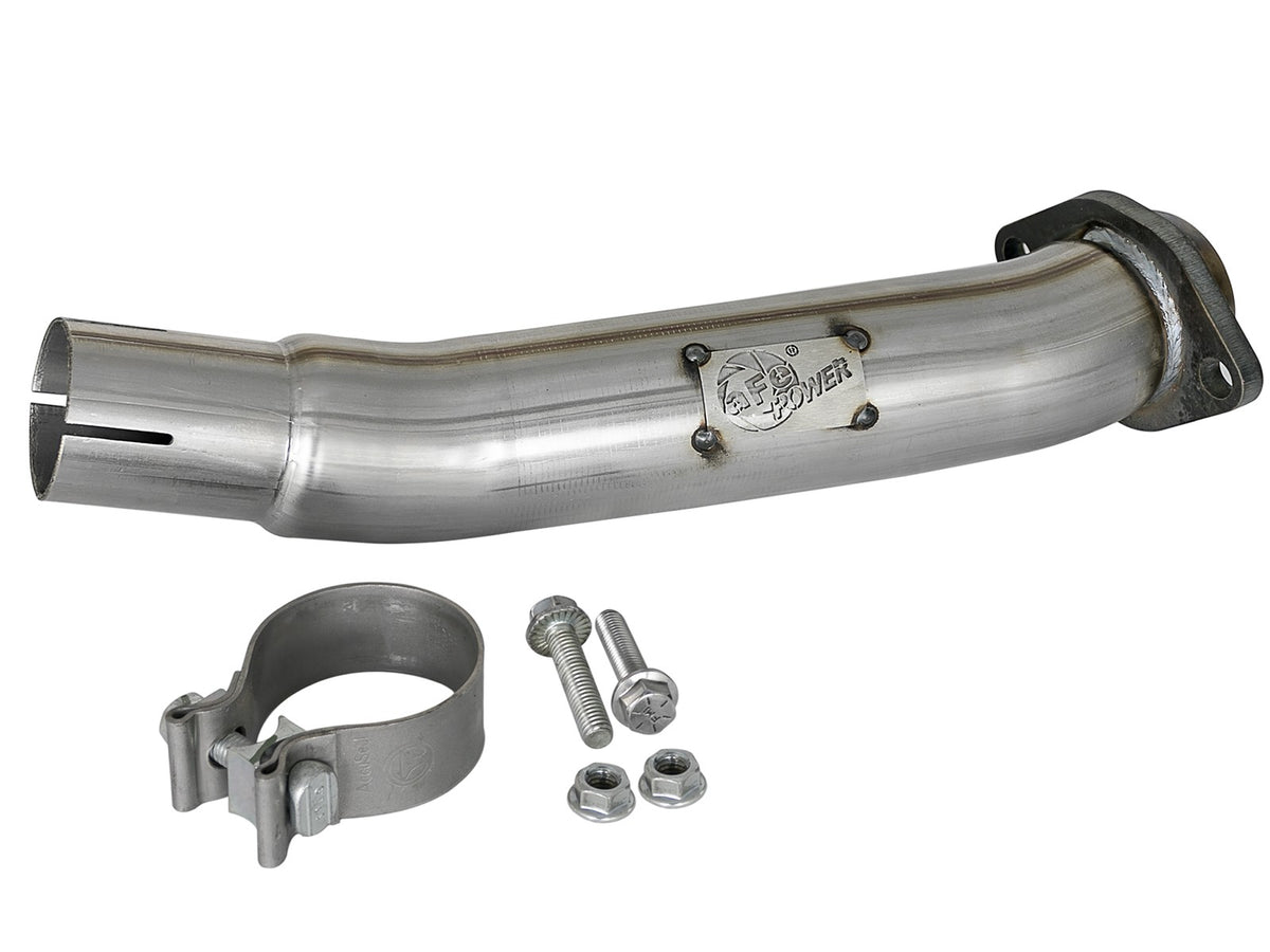 Twisted Steel 2-1/2 Inch 409 Stainless Steel Loop-Delete Downpipe Jeep Wrangler (Jl) 18-26/ Gladiator (Jt) 20-26 V6-3.6L aFe Power